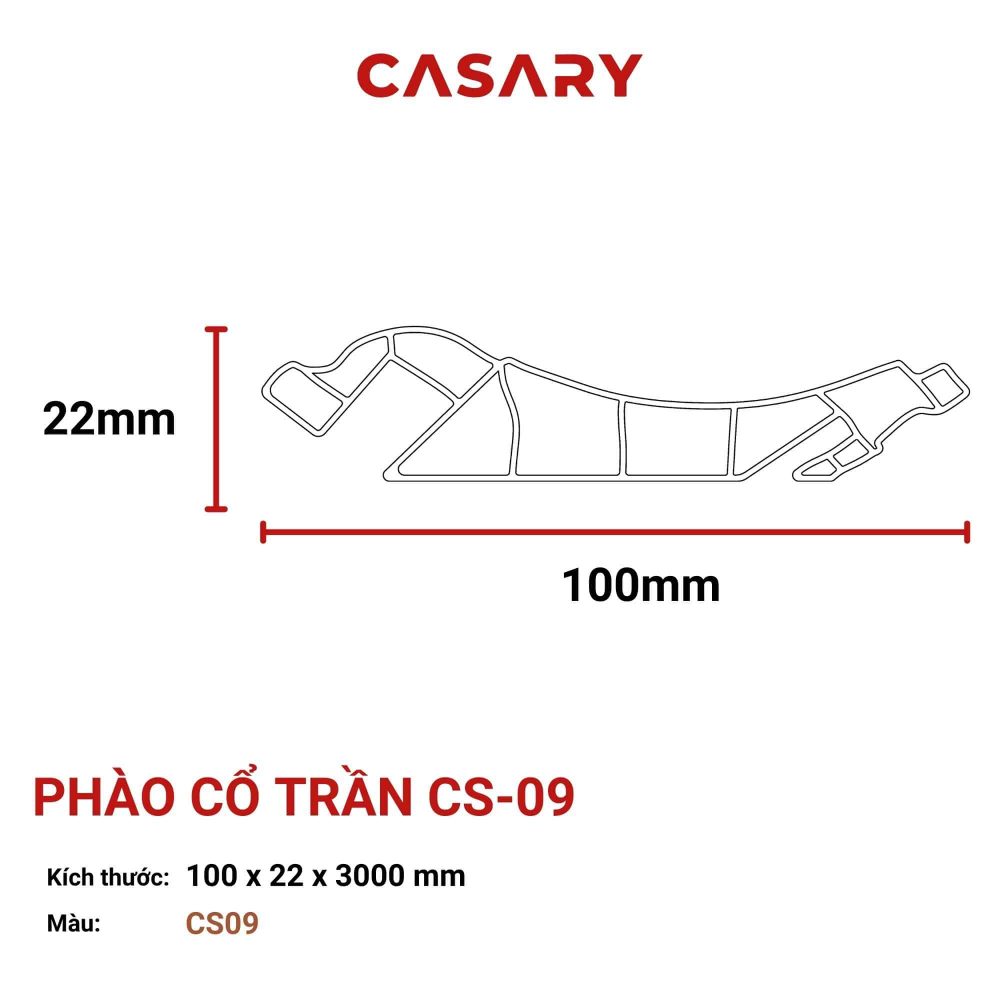 Phào Cổ Trần Casary - CS09 3 ban ve phu kien tam op phao co tran casary cs 093