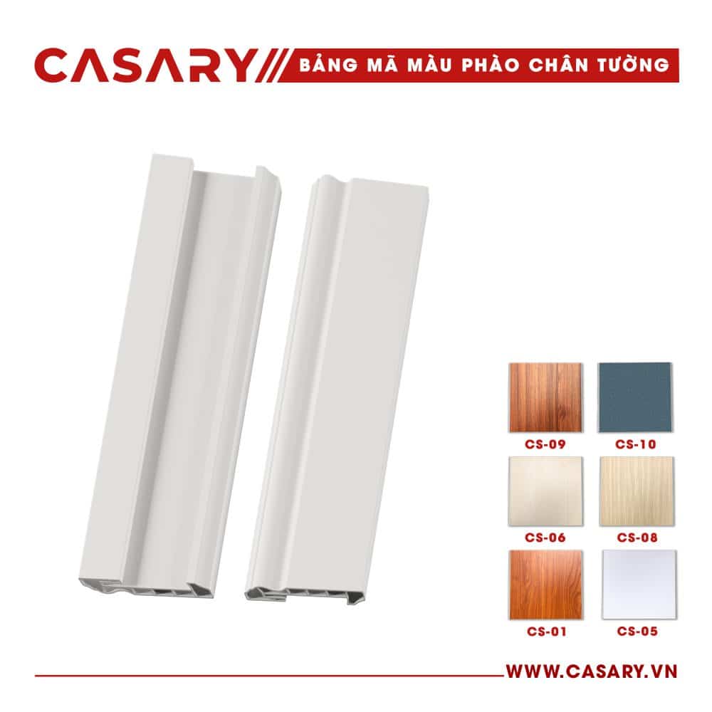 Phào Chân Tường Casary - CS05 5 ma mau phao cahn tuong phu kien tam op nano casary CS 05