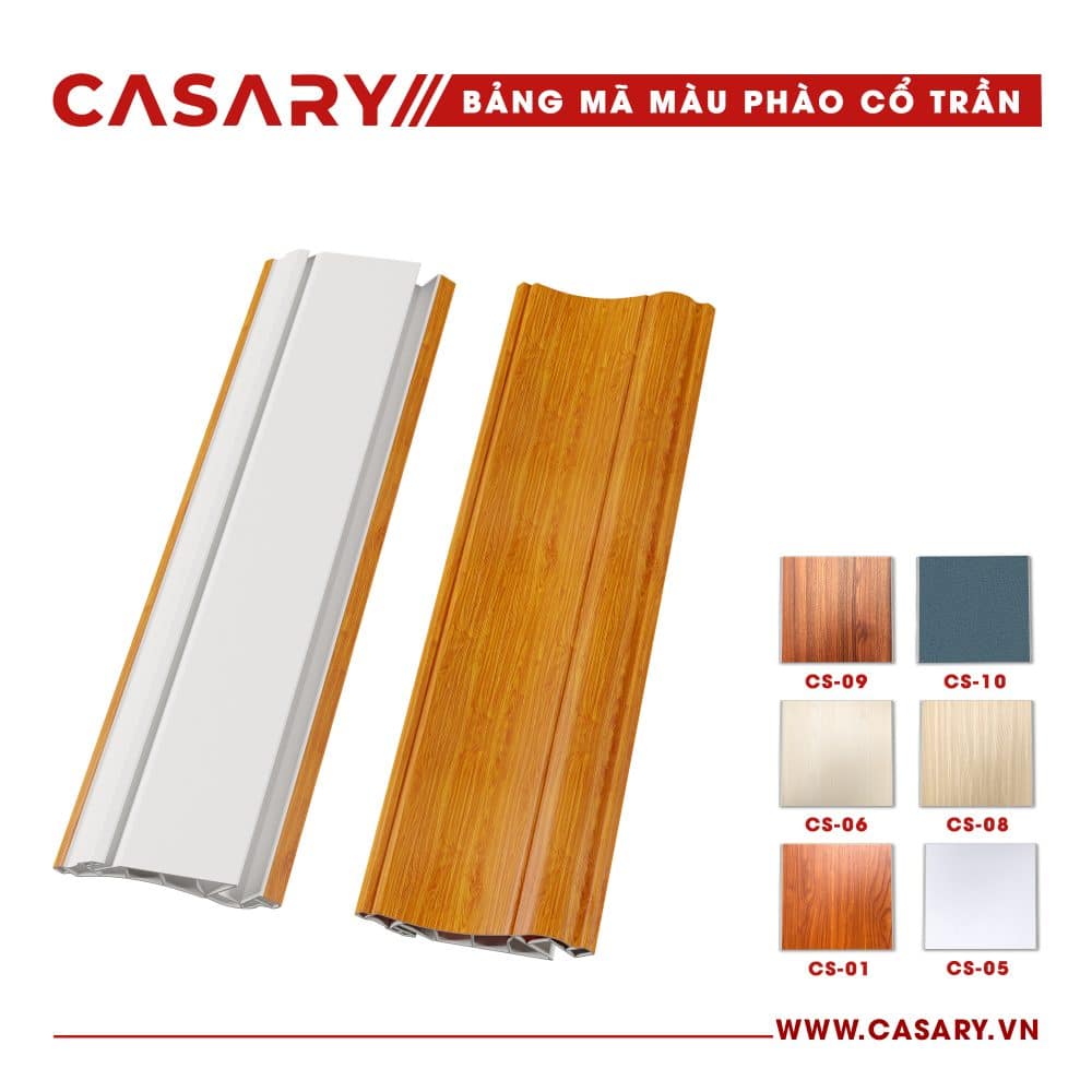 Phào Cổ Trần 8cm Casary - CS01 4 ma mau phao co tran phu kien tam op nano casary CS 01