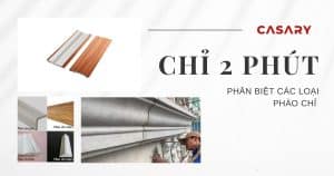 Phân biệt các loại loại phào chỉ