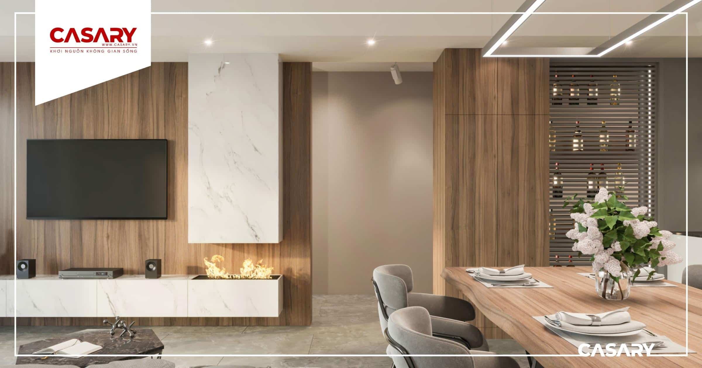 Thiết kế nội thất dành cho không gian mở