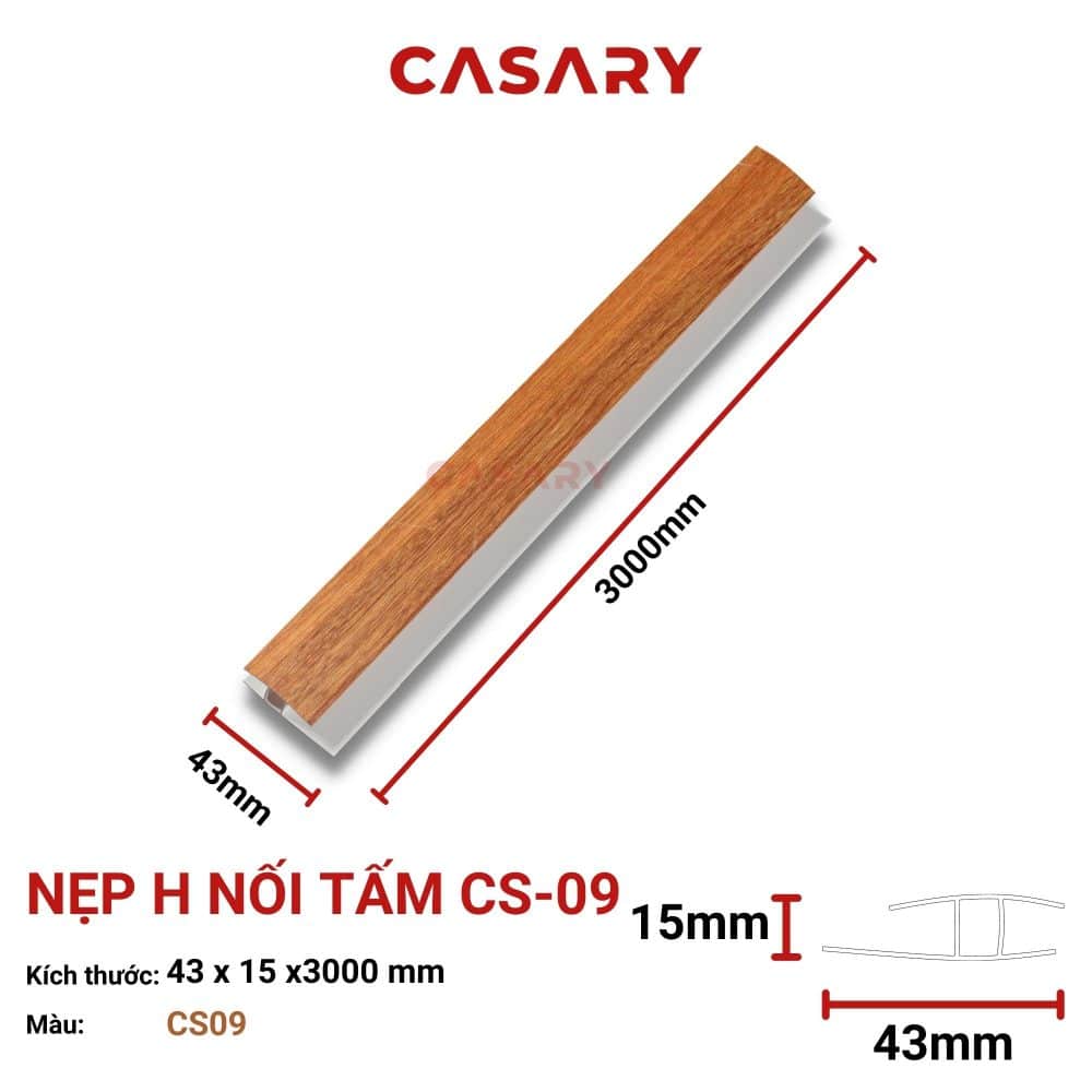 Nẹp H Nối Tấm Casary - CS09 1 phu kien tam op H noi tam casary cs 091 2