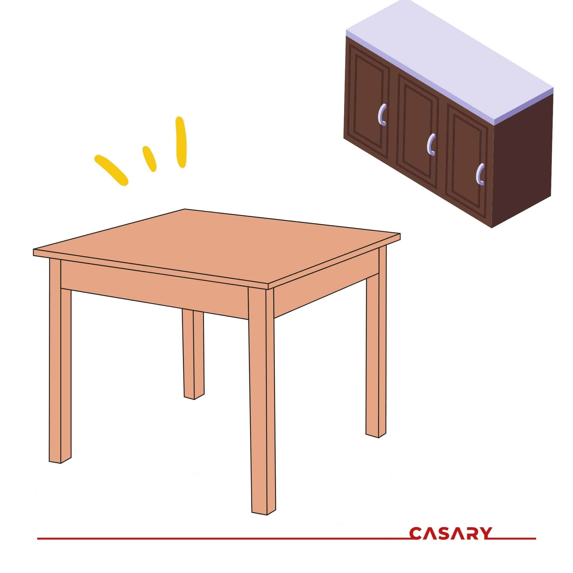 bo tri ban an trong nha bep cho menh moc
