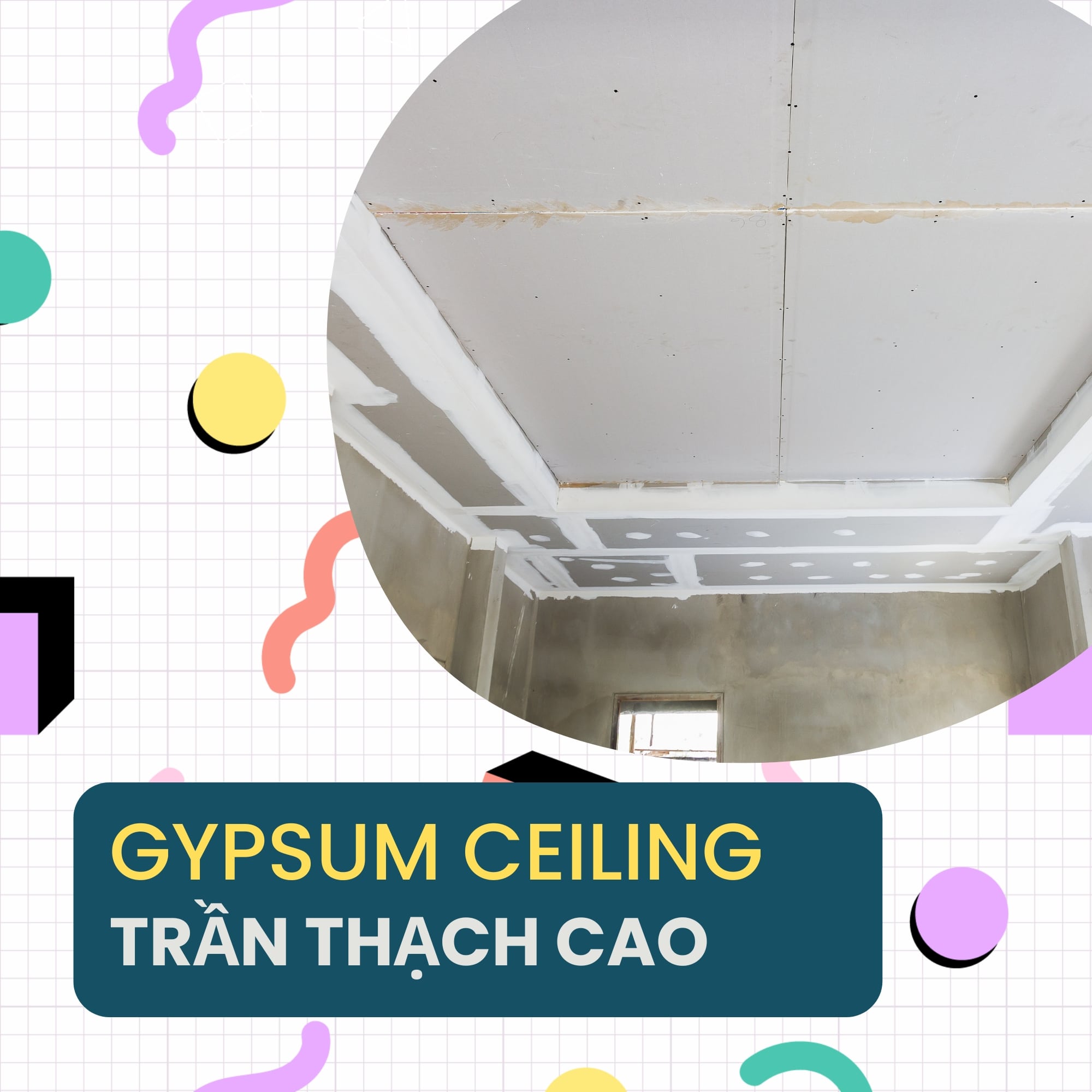 gypsum ceiling tran thach cao