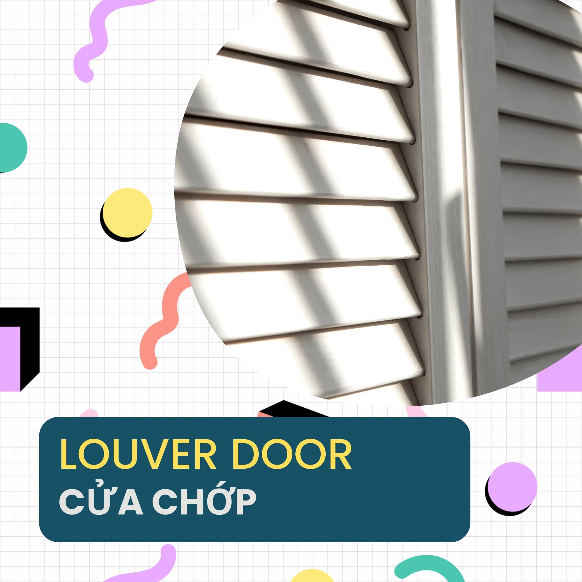 louver door cua chop
