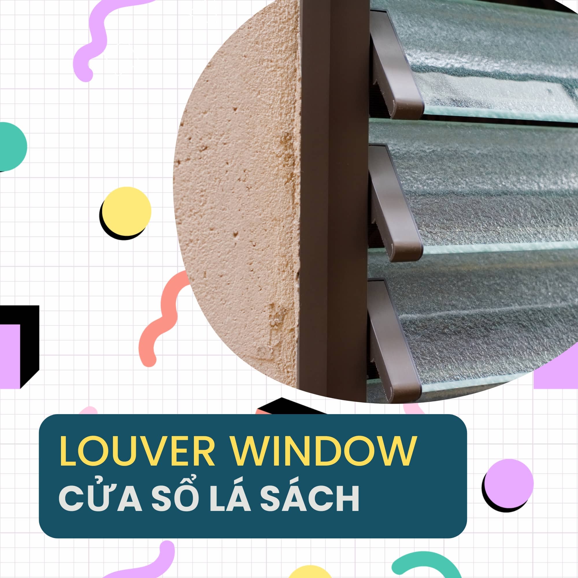 louver window cua so la sach