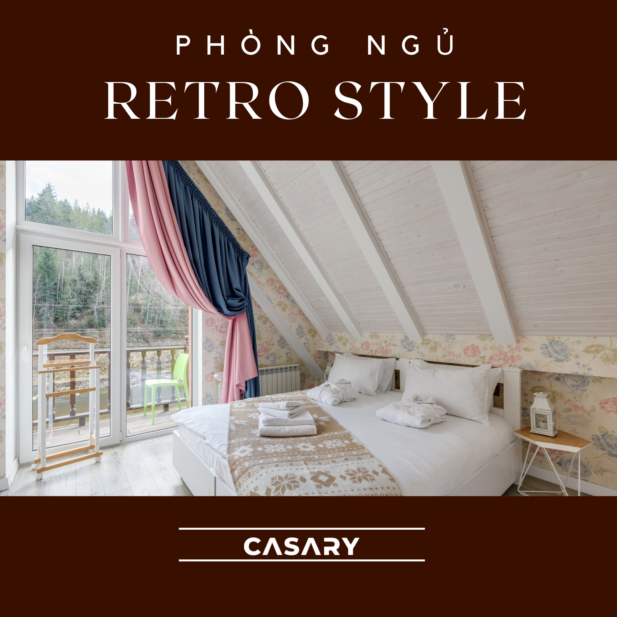 phong ngu phong cach retro 2