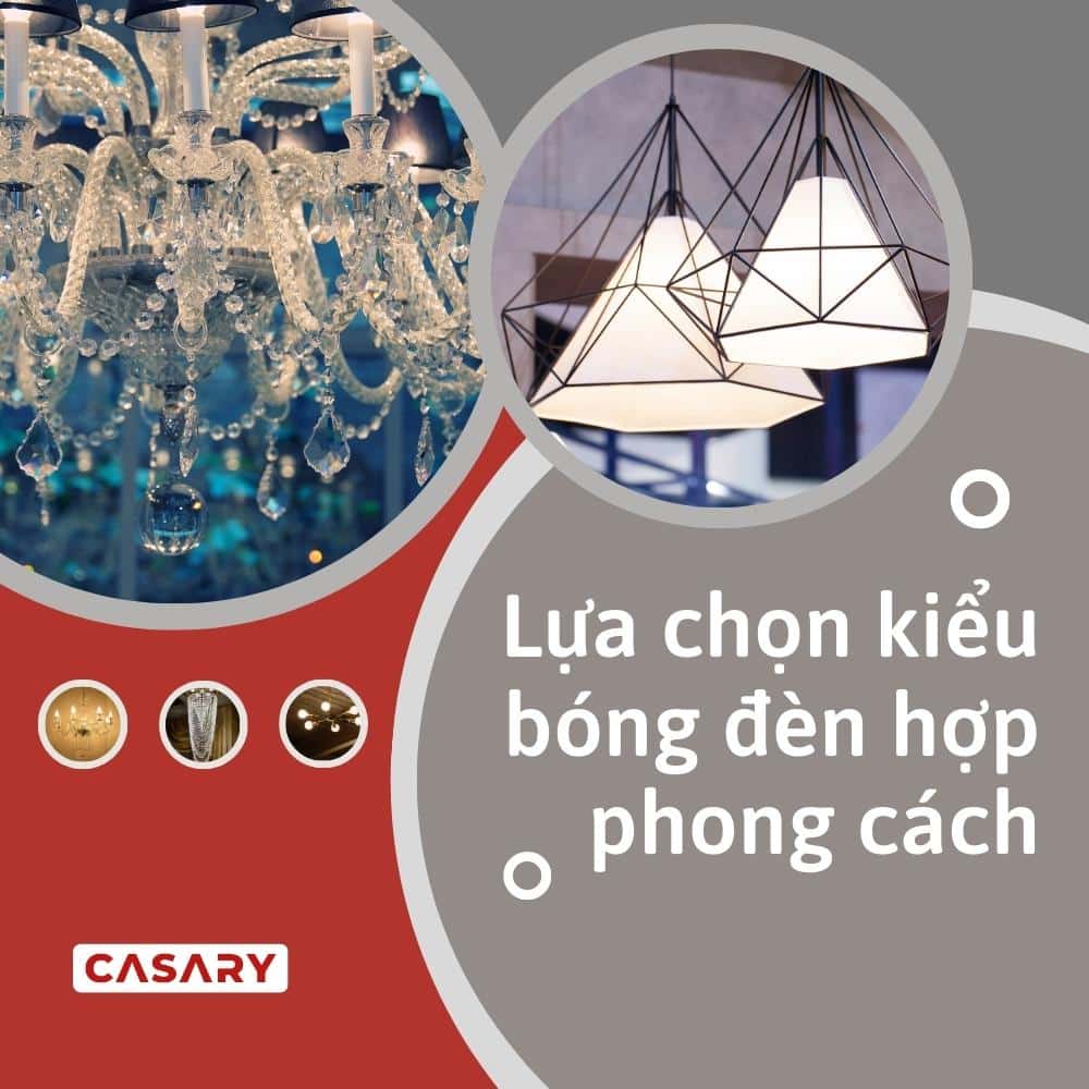 8 sai lầm thường gặp khi bố trí đèn trong nhà 4 lua chon kieu bong den hop phong cach