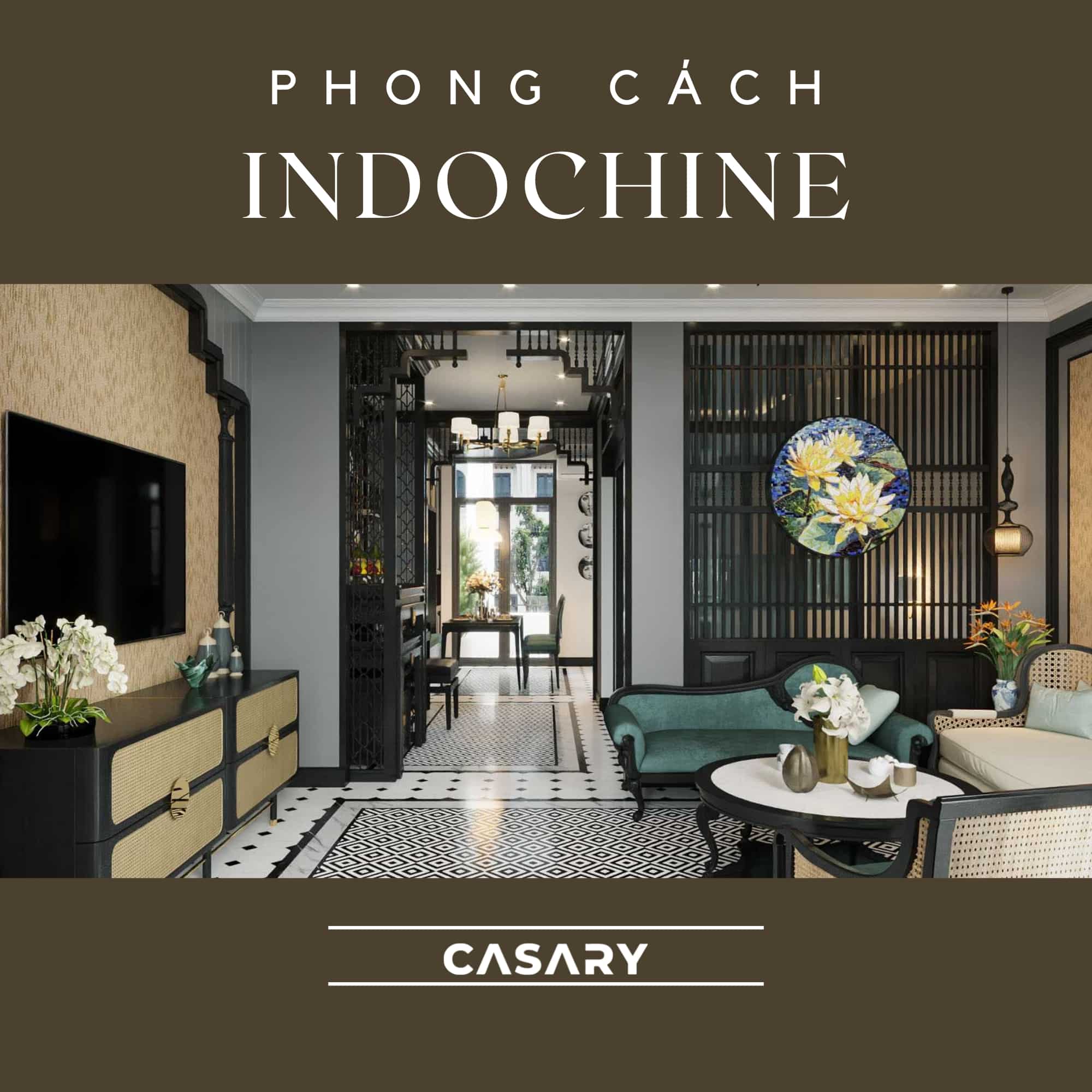 Phong cách nội thất Indochine (phong cách Đông Dương) 5 phong cach noi that indochine 5