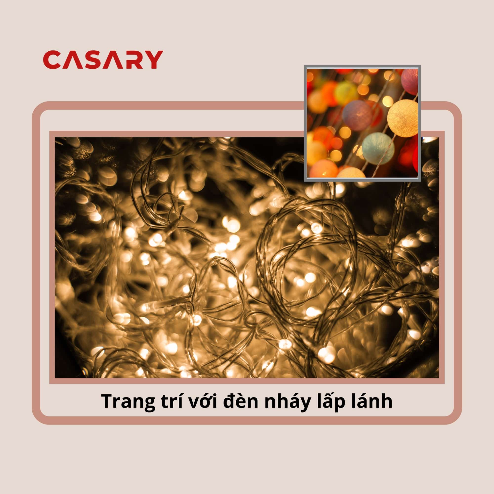 trang tri nha o ngay tet voi den nhay lap lanh