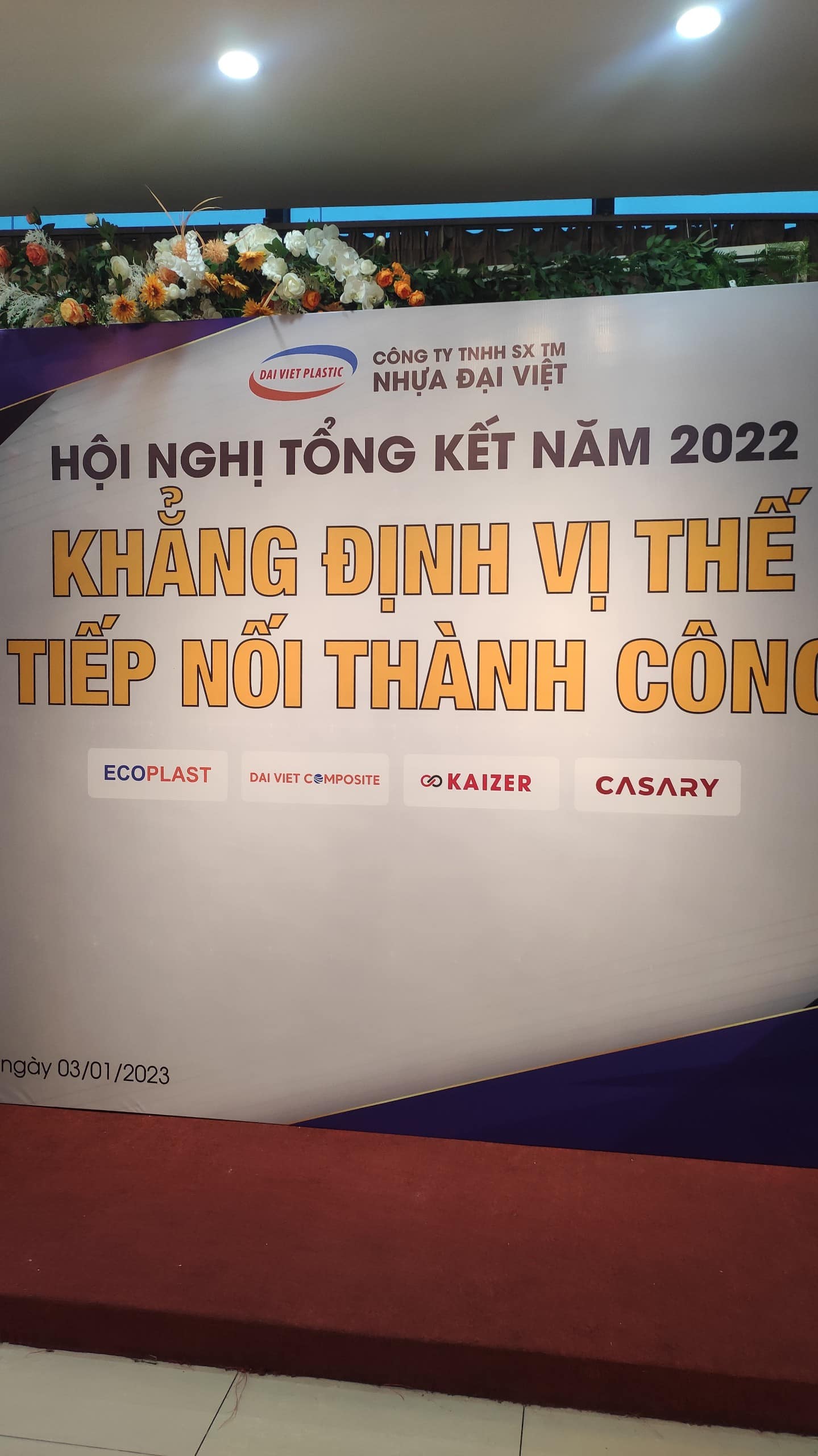 Hội nghị Tổng kết năm 2022 của công ty Nhựa Đại Việt