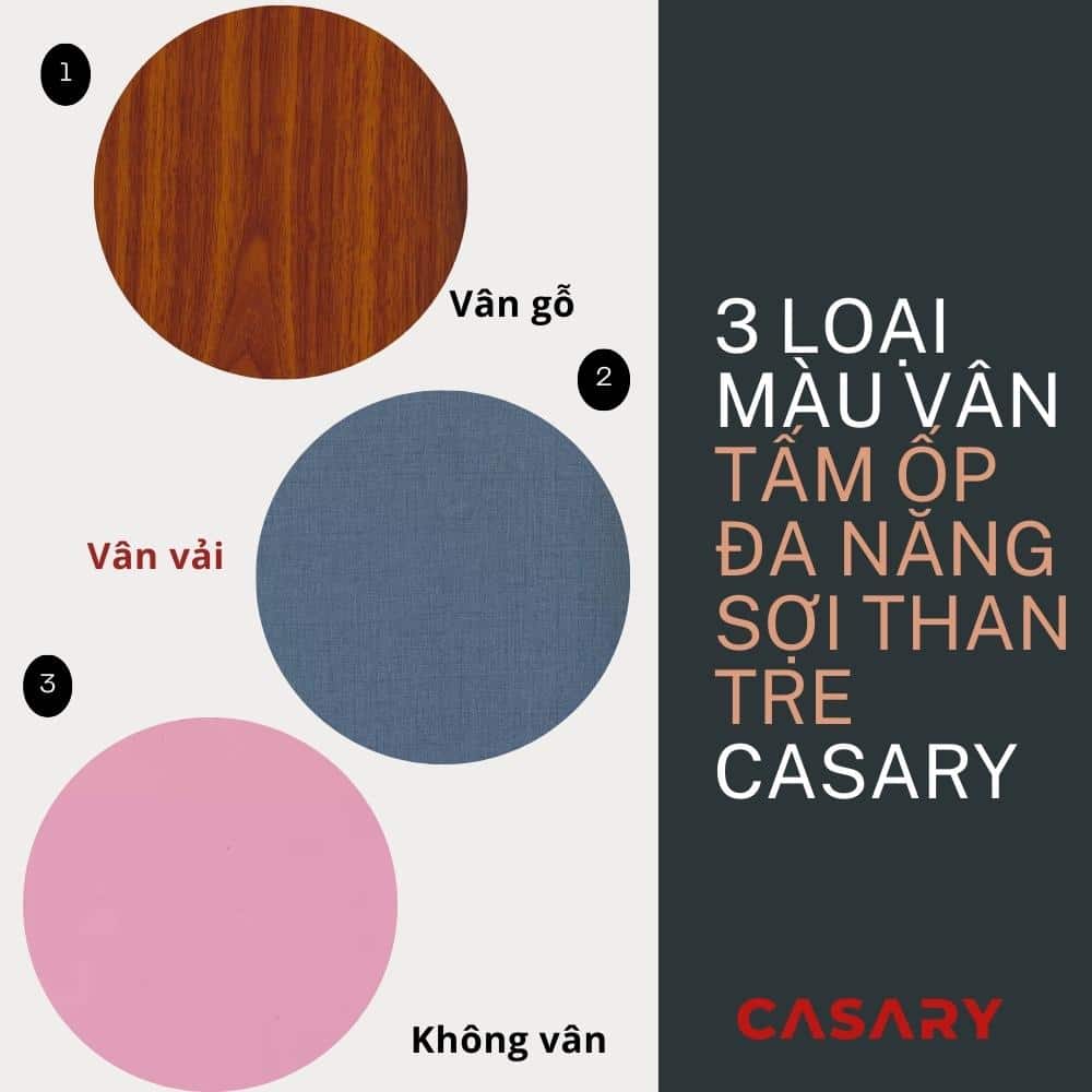 Chọn màu tấm ốp đa năng sợi than tre Casary hợp mệnh 2 3 loai mau van tam op da nang soi than tre casary