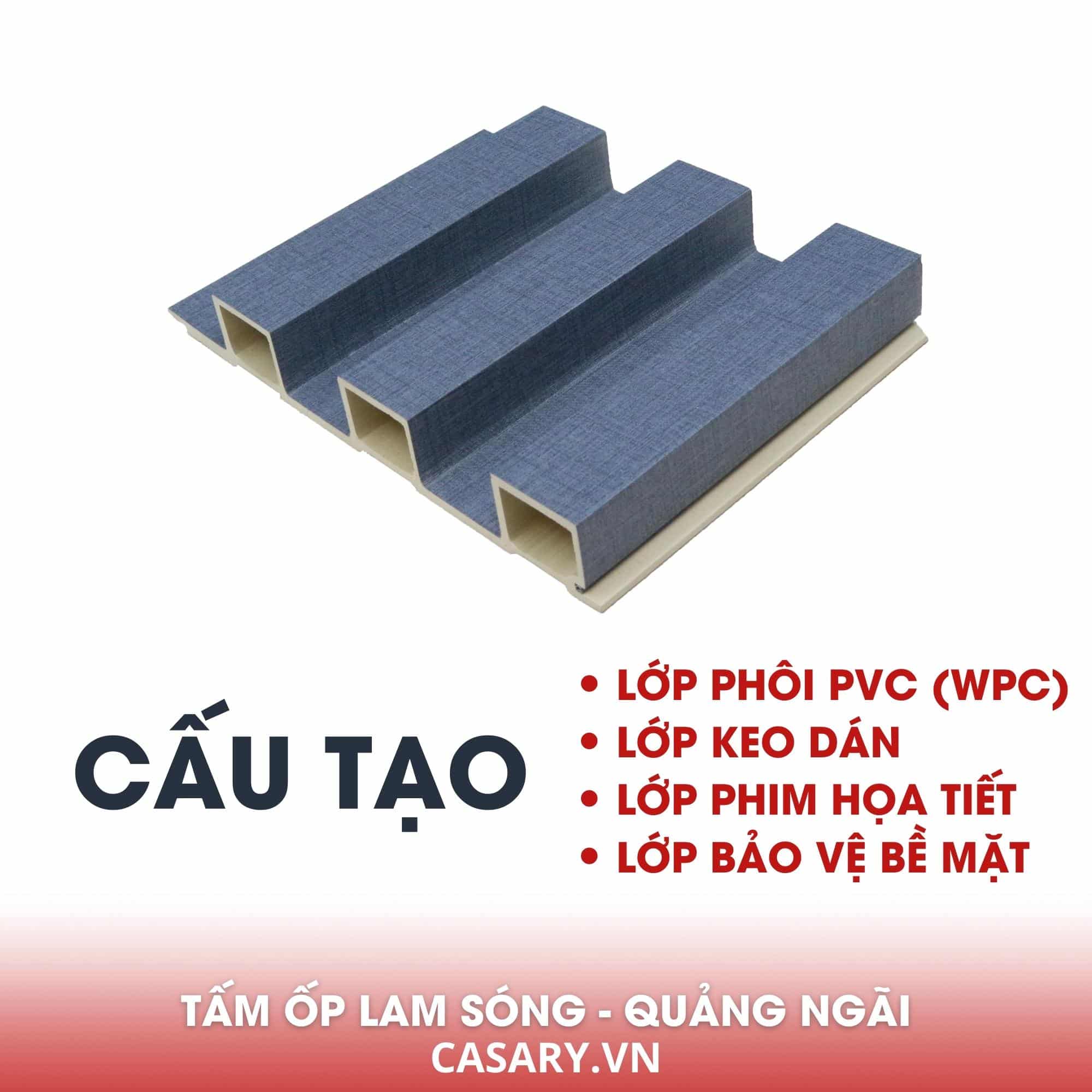 Cấu tạo tấm ốp lam sóng tại Quảng Ngãi