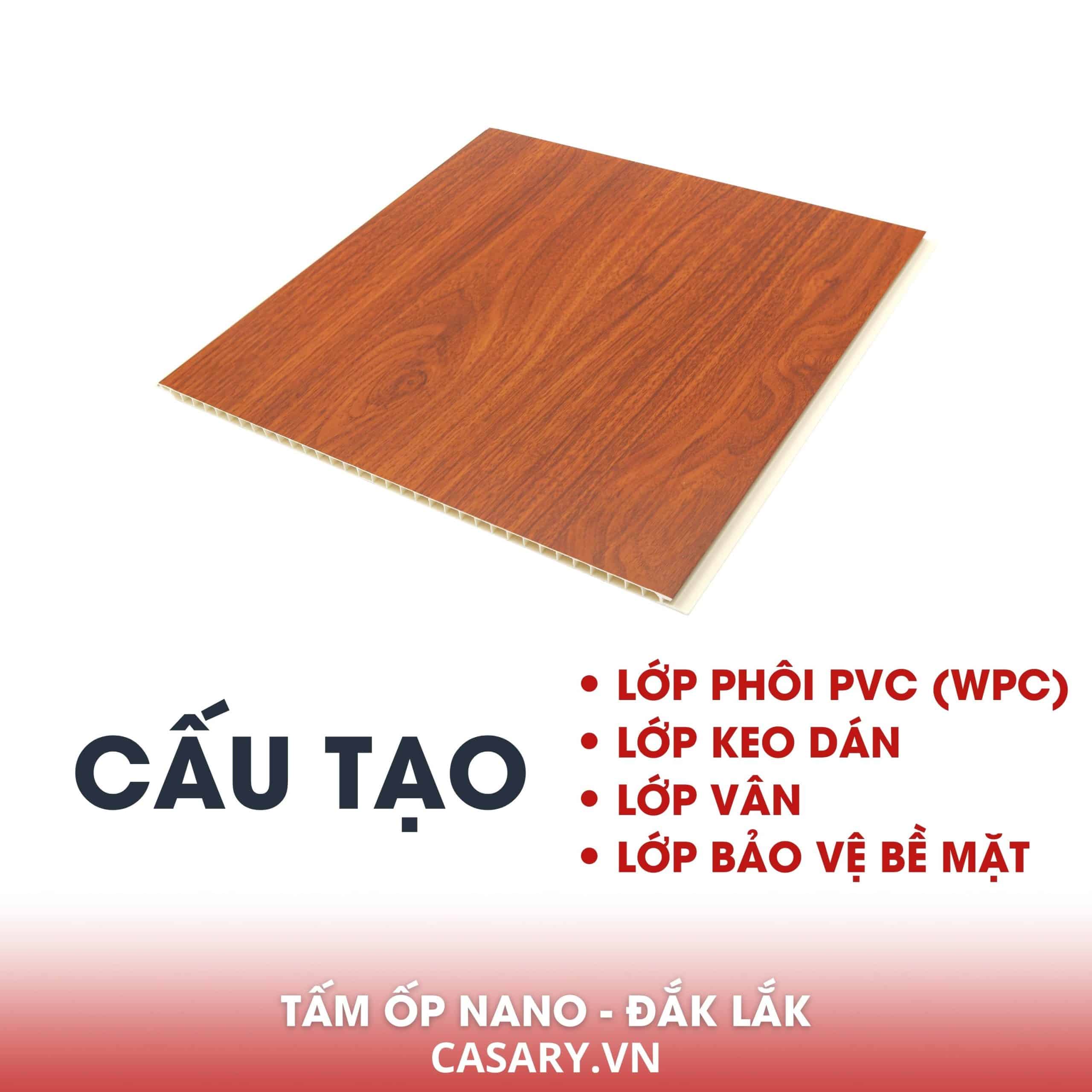 Tấm Ốp Nano Đắk Lắk hàng tự sản xuất uy tín, giá tốt 3 Cấu tạo tấm ốp Nano Đắk Lắk