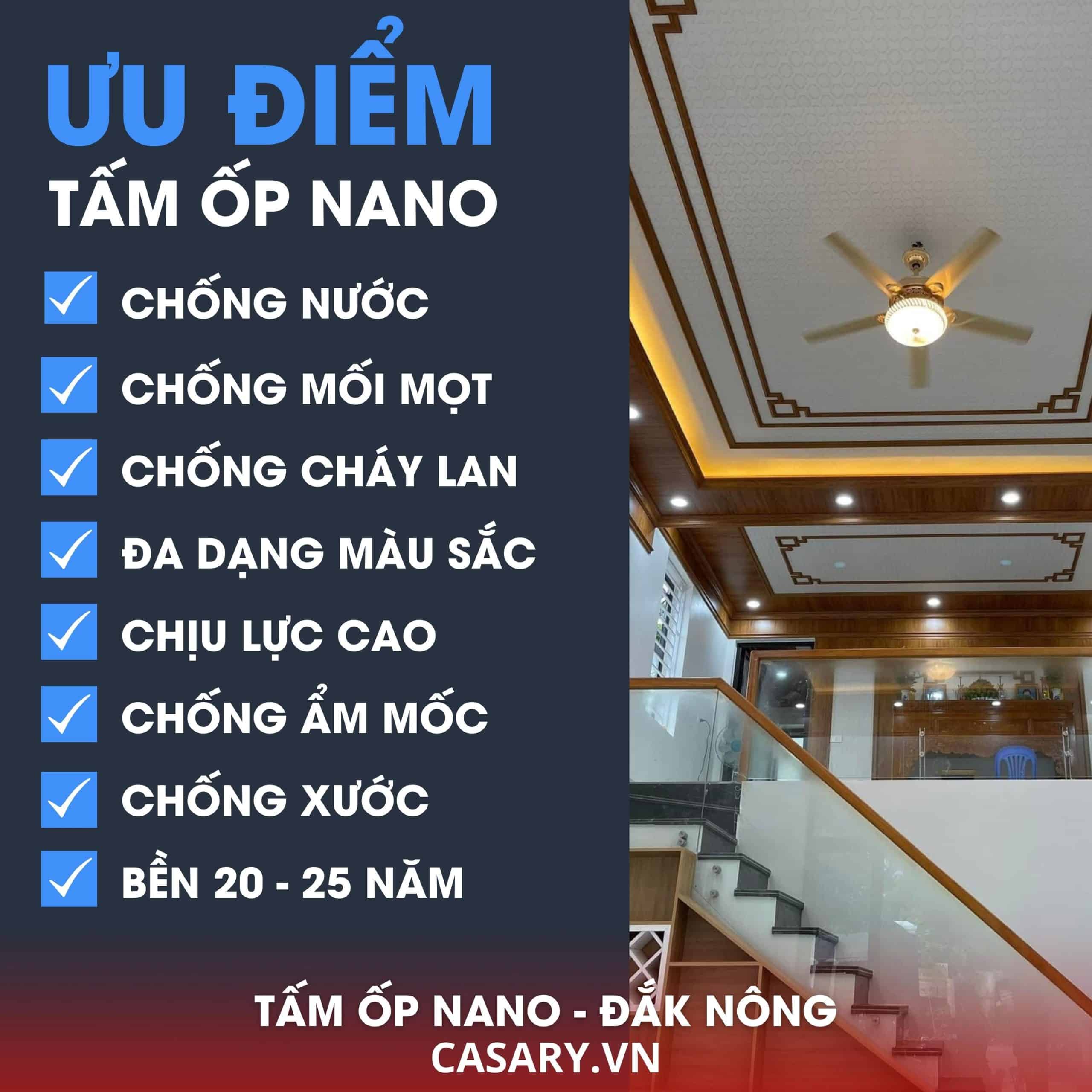 Tìm Đại lý, NPP Tấm Ốp Nano Đắk Nông hàng tự sản xuất 11 Ưu điểm tấm ốp Nano Đắk Nông