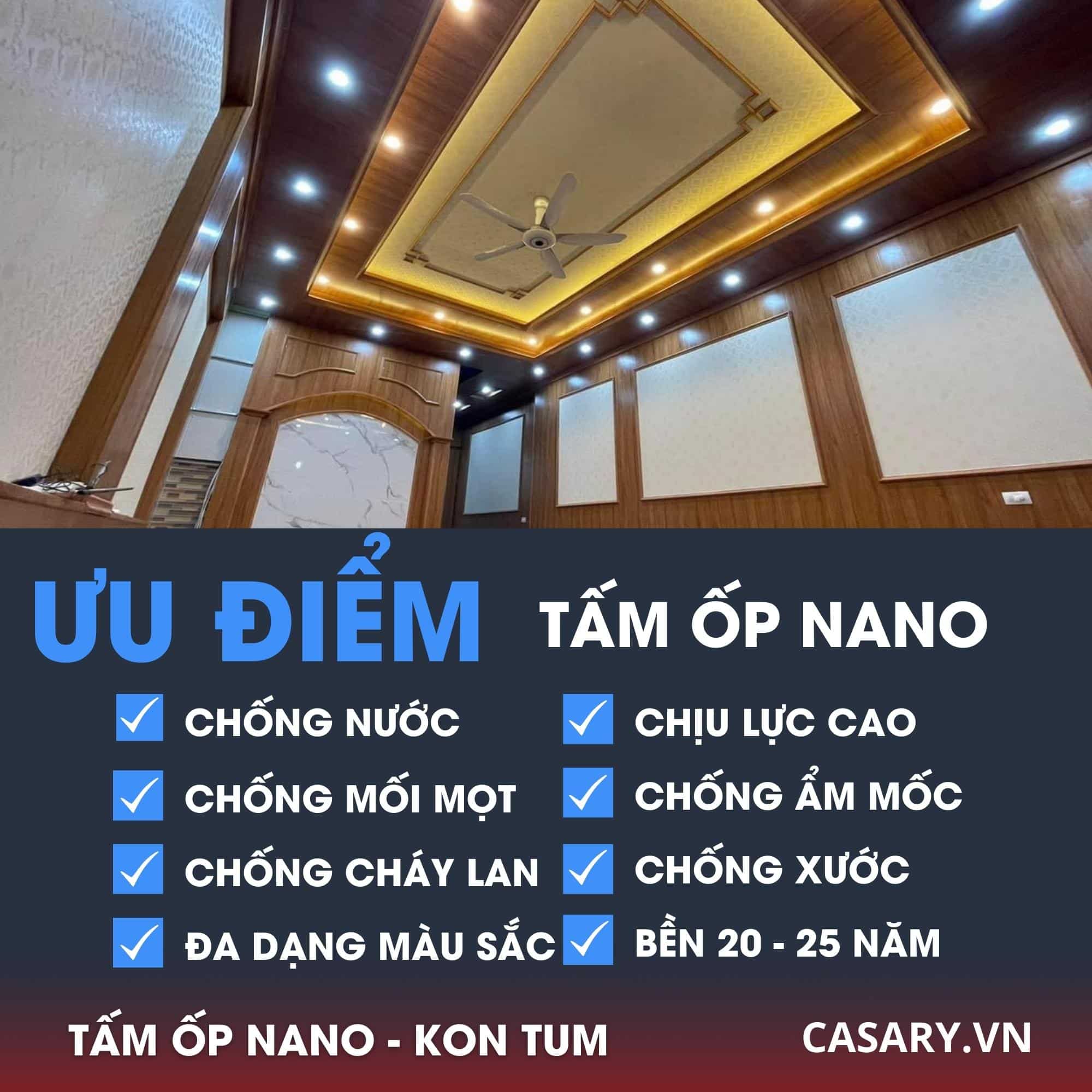 Tấm ốp Nano Kon Tum HÀNG TỰ SẢN XUẤT 13 Ưu điểm của tấm ốp Nano Kon Tum