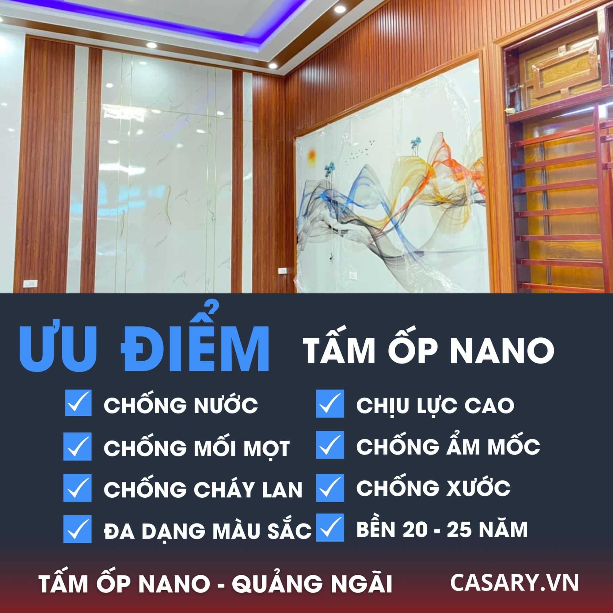 Tìm NPP, Đại lý Tấm ốp Nano Quảng Ngãi ưu đãi lớn 14 Ưu điểm tấm ốp Nano Quảng Ngãi