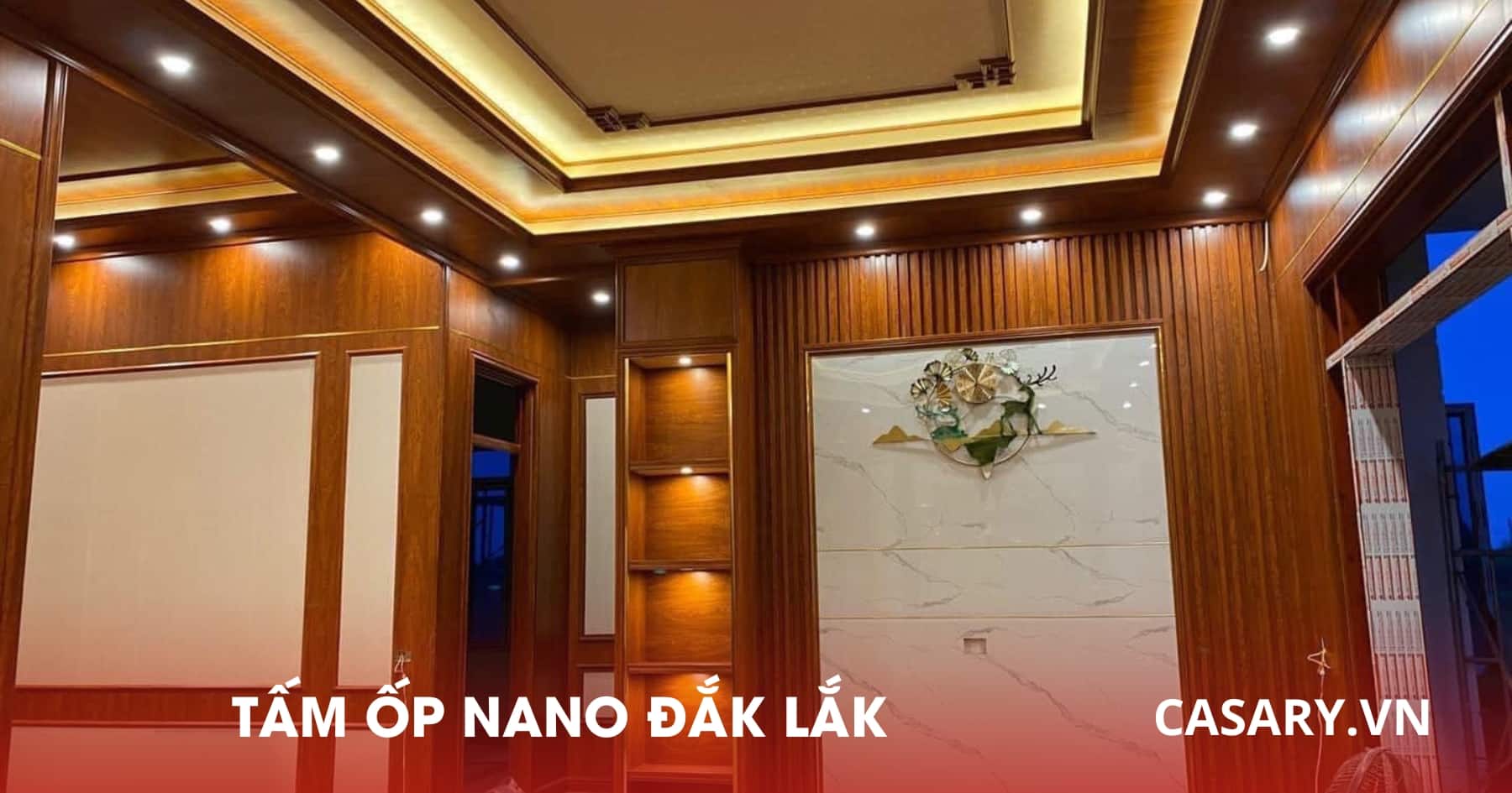 Tấm Ốp Nano Đắk Lắk hàng tự sản xuất uy tín, giá tốt 13 Công trình nội thất tấm ốp Nano Đắk Lắk