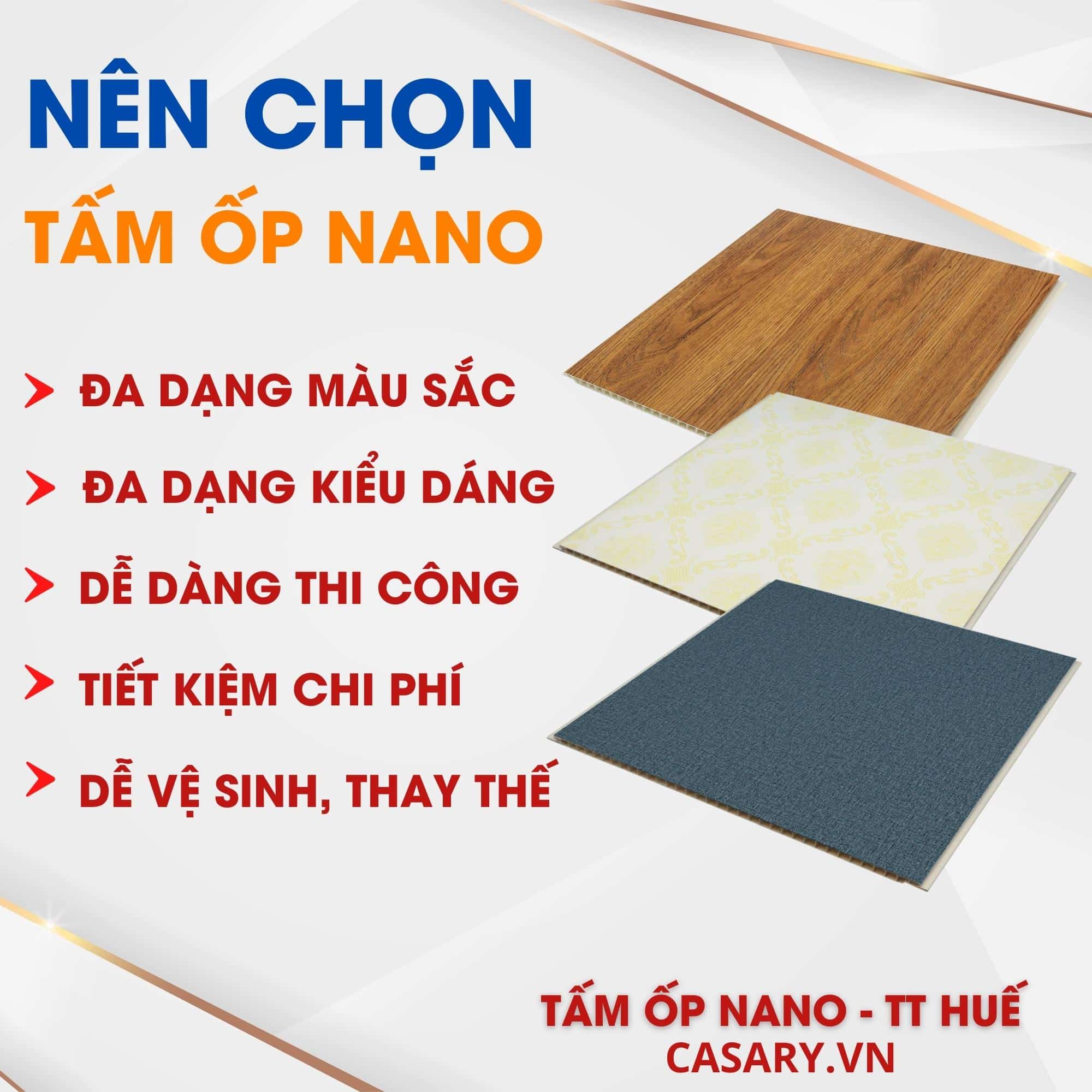 Lý do nên chọn Tấm ốp Nano Thừa Thiên Huế
