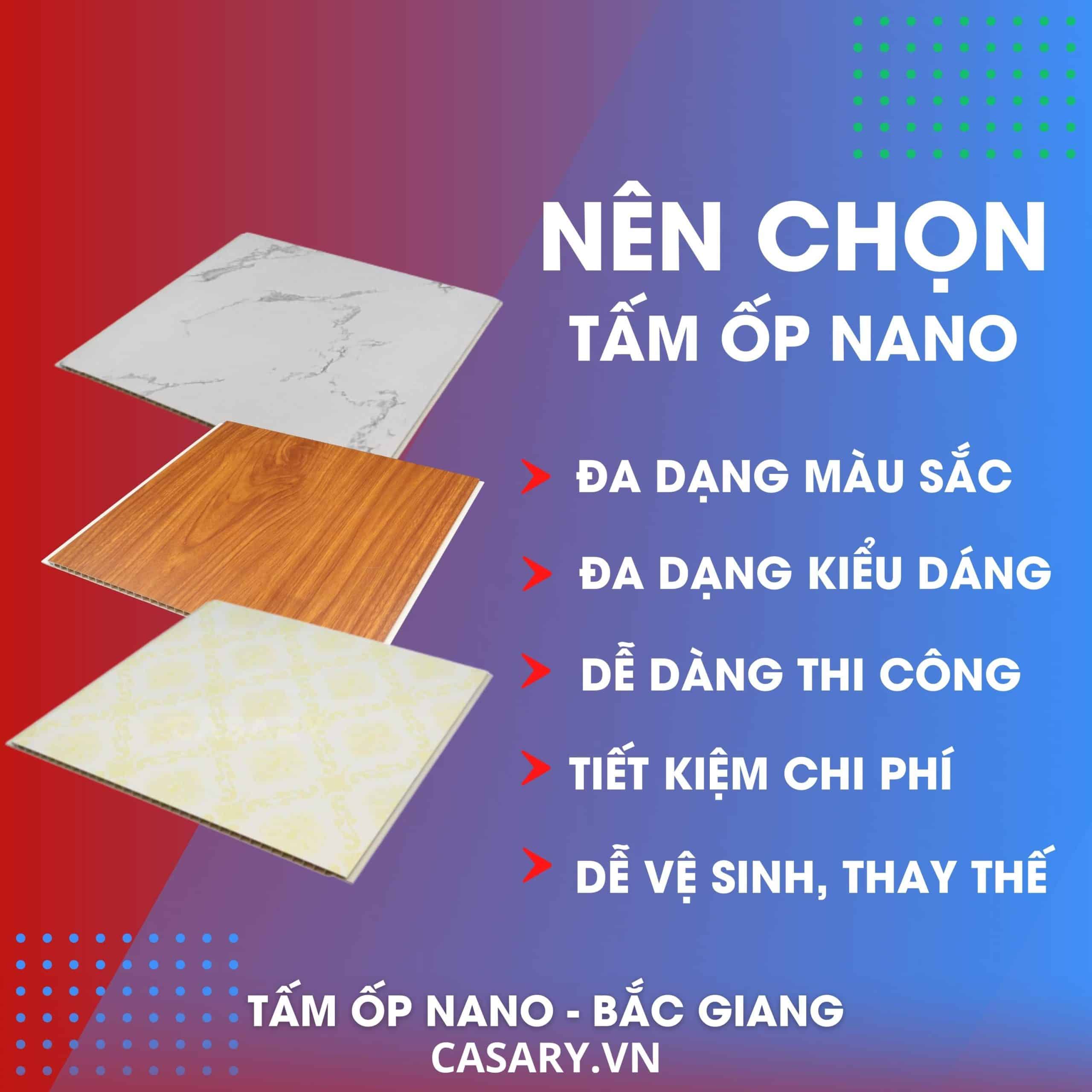 Tấm Ốp Nano Bắc Giang - Báo giá tại tổng kho phân phối Tấm Ốp Nano 9 Lý do nên chọn Tấm ốp Nano Bắc Giang