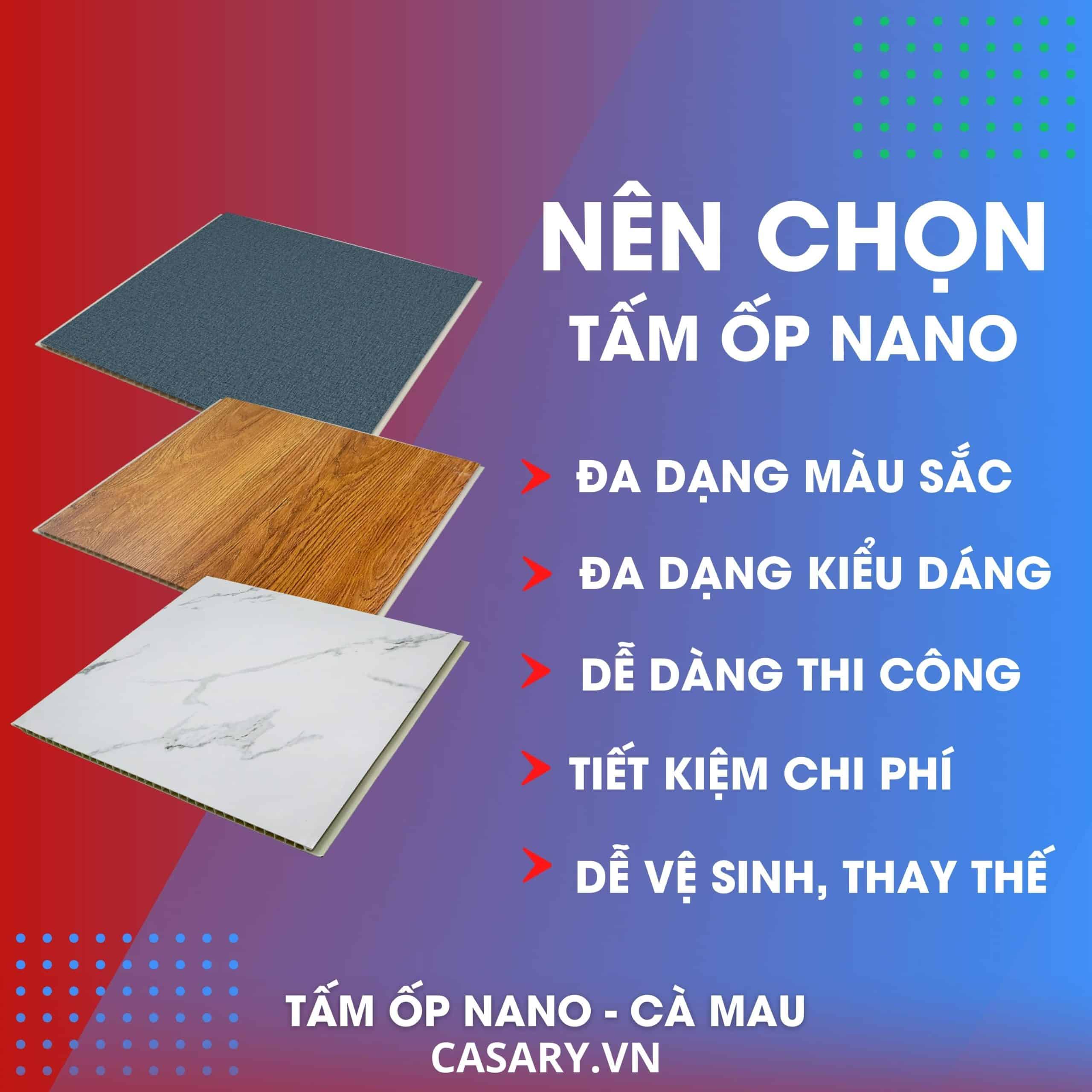 Địa chỉ uy tín phân phối, thi công trọn gói Tấm Ốp Nano Cà Mau 9 Lý do nên chọn Tấm ốp Nano Cà Mau