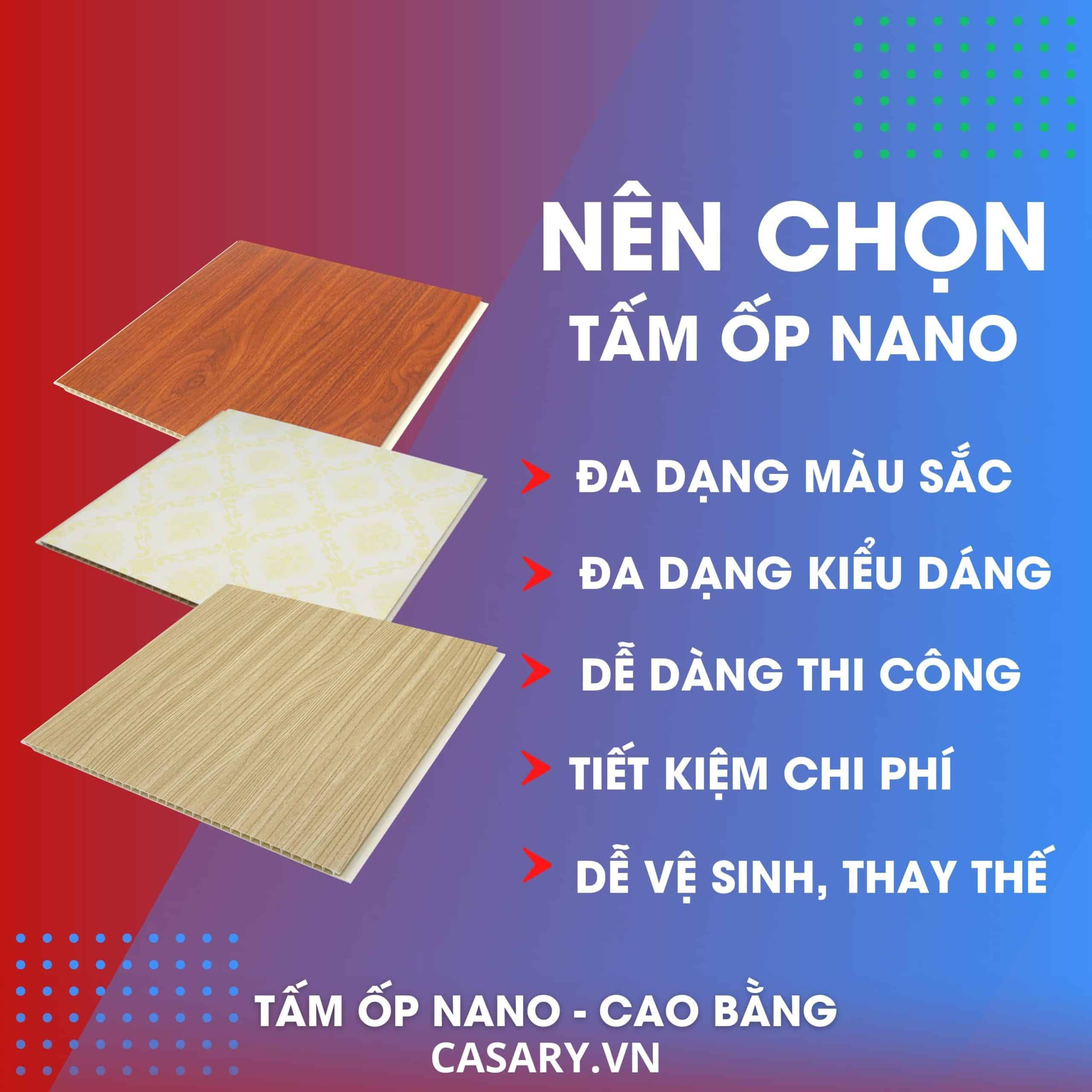 Tổng kho Tấm Ốp Nano Cao Bằng tự sản xuất - Báo giá đại lý 9 Lý do nên chọn Tấm ốp Nano Cao Bằng