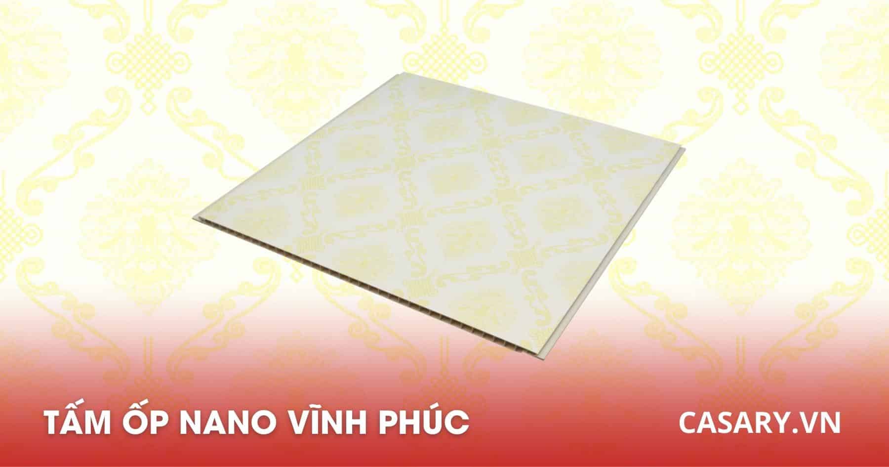 Tấm ốp Nano Vĩnh Phúc ốp tường, trần siêu bền, đẹp, ưu đãi lớn 1 Tấm ốp Nano PVC Vĩnh Phúc