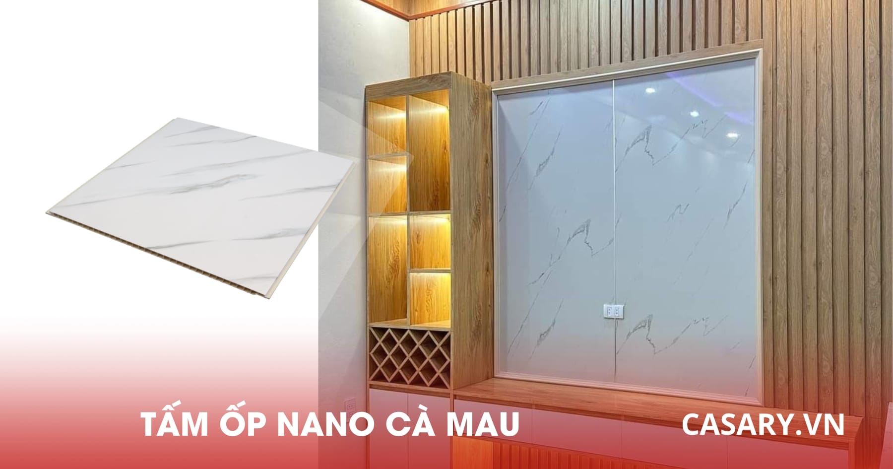 Địa chỉ uy tín phân phối, thi công trọn gói Tấm Ốp Nano Cà Mau 8 Tấm ốp Nano Cà Mau vân đá