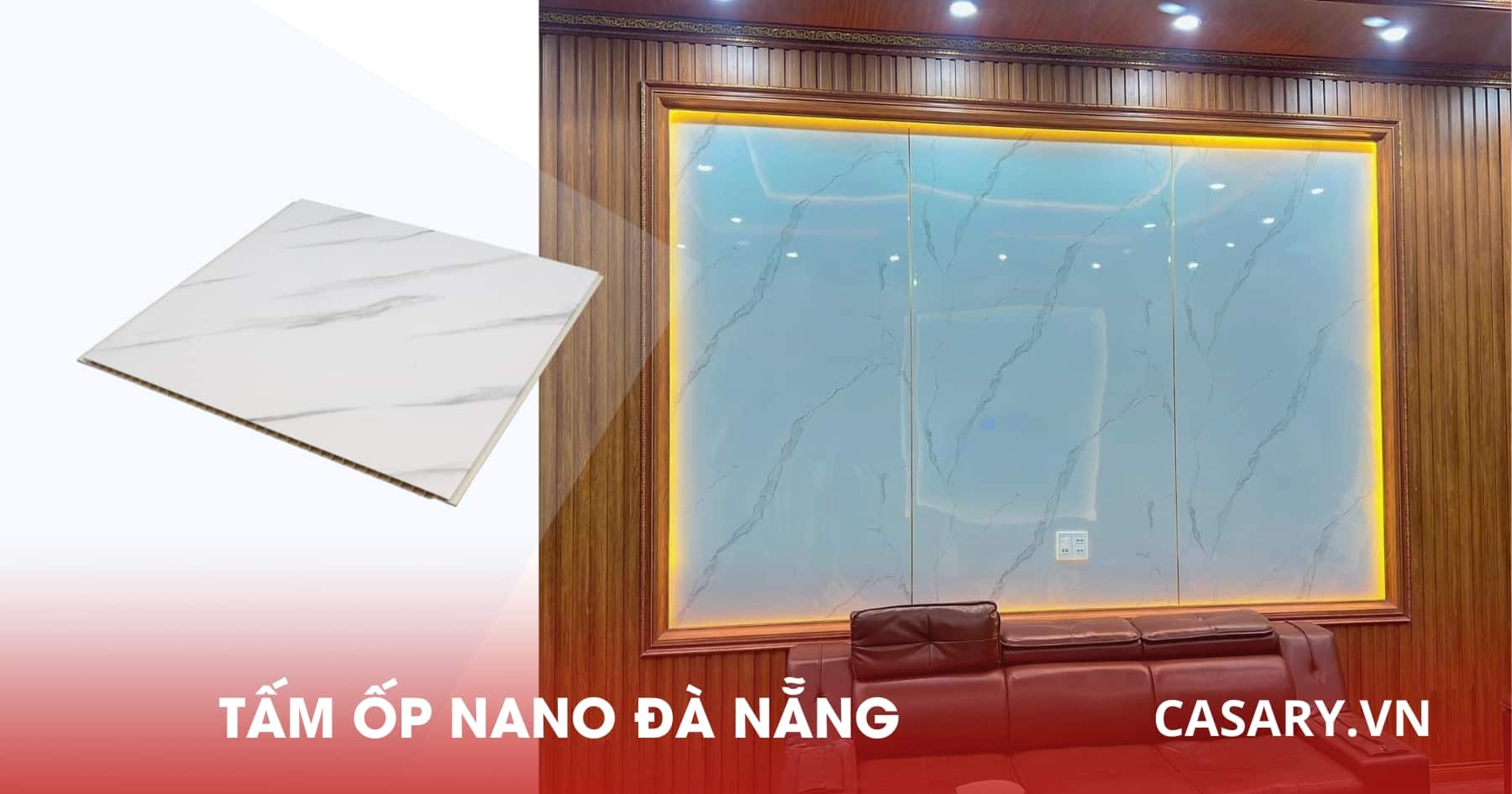 Vật liệu ốp tường, trần - Tấm Ốp Nano Đà Nẵng giá tốt, ưu đãi cho Đại Lý 8 Tấm ốp Nano Đà Nẵng vân đá