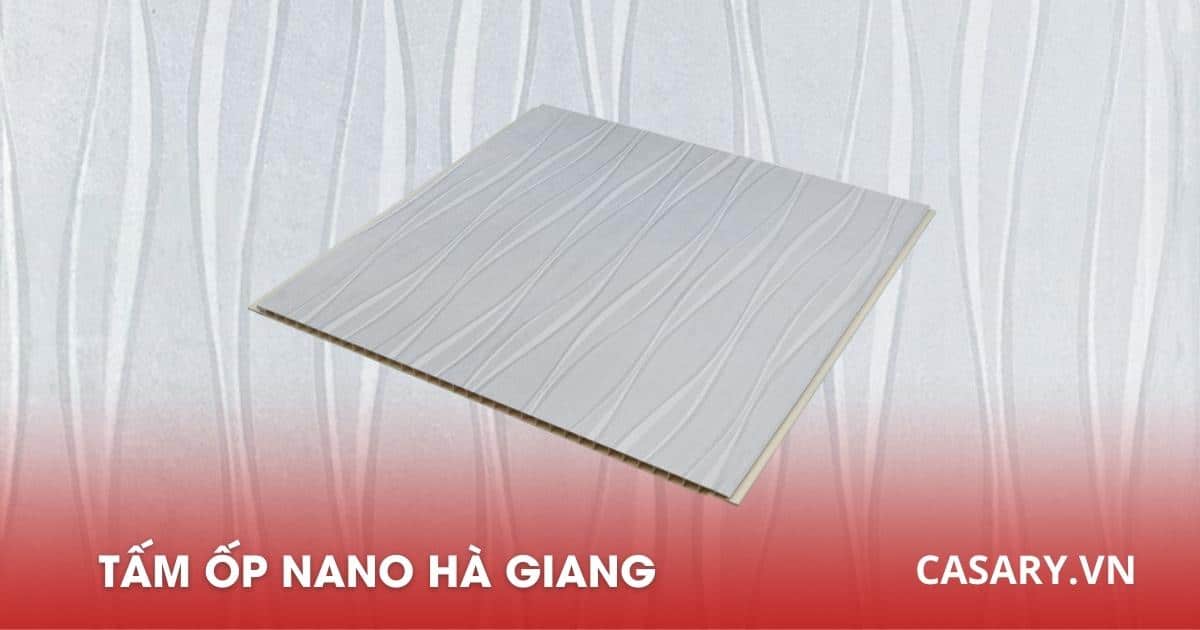 Tấm ốp Nano Hà Giang từ nhựa nghuyên sinh chống ẩm mốc 1 Tấm ốp Nano PVC Hà Giang