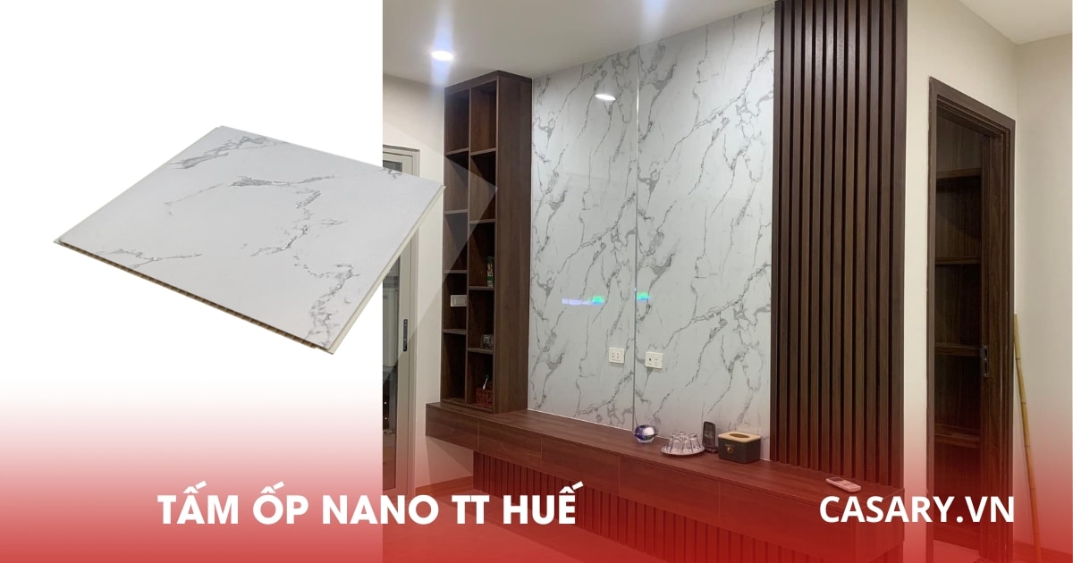 Tấm ốp Nano Thừa Thiên Huế vân đá