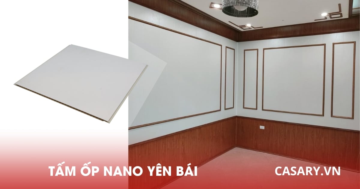 Tổng kho Tấm ốp Nano Yên Bái - Giá ưu đãi, hàng chất lượng 8 Tấm ốp Nano Yên Bái đơn sắc