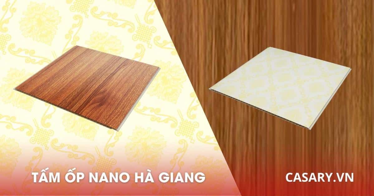 Tấm ốp Nano Hà Giang từ nhựa nghuyên sinh chống ẩm mốc 4 Tấm ốp tường Nano PVC Hà Giang