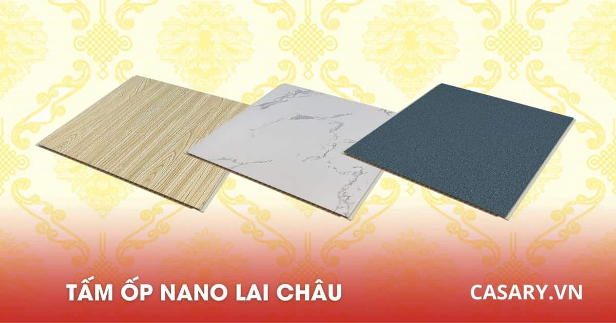 Tấm ốp Nano Lai Châu ốp tường, trần ưu đãi lớn cho Đại Lý 1 Tấm nhựa ốp tường Nano Lai Châu