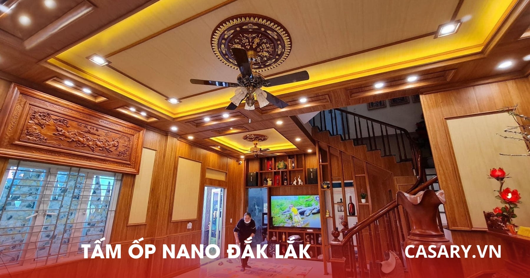 Tấm Ốp Nano Đắk Lắk hàng tự sản xuất uy tín, giá tốt 18 Thi công nội thất gia đình Tấm ốp Nano Đắk Lắk