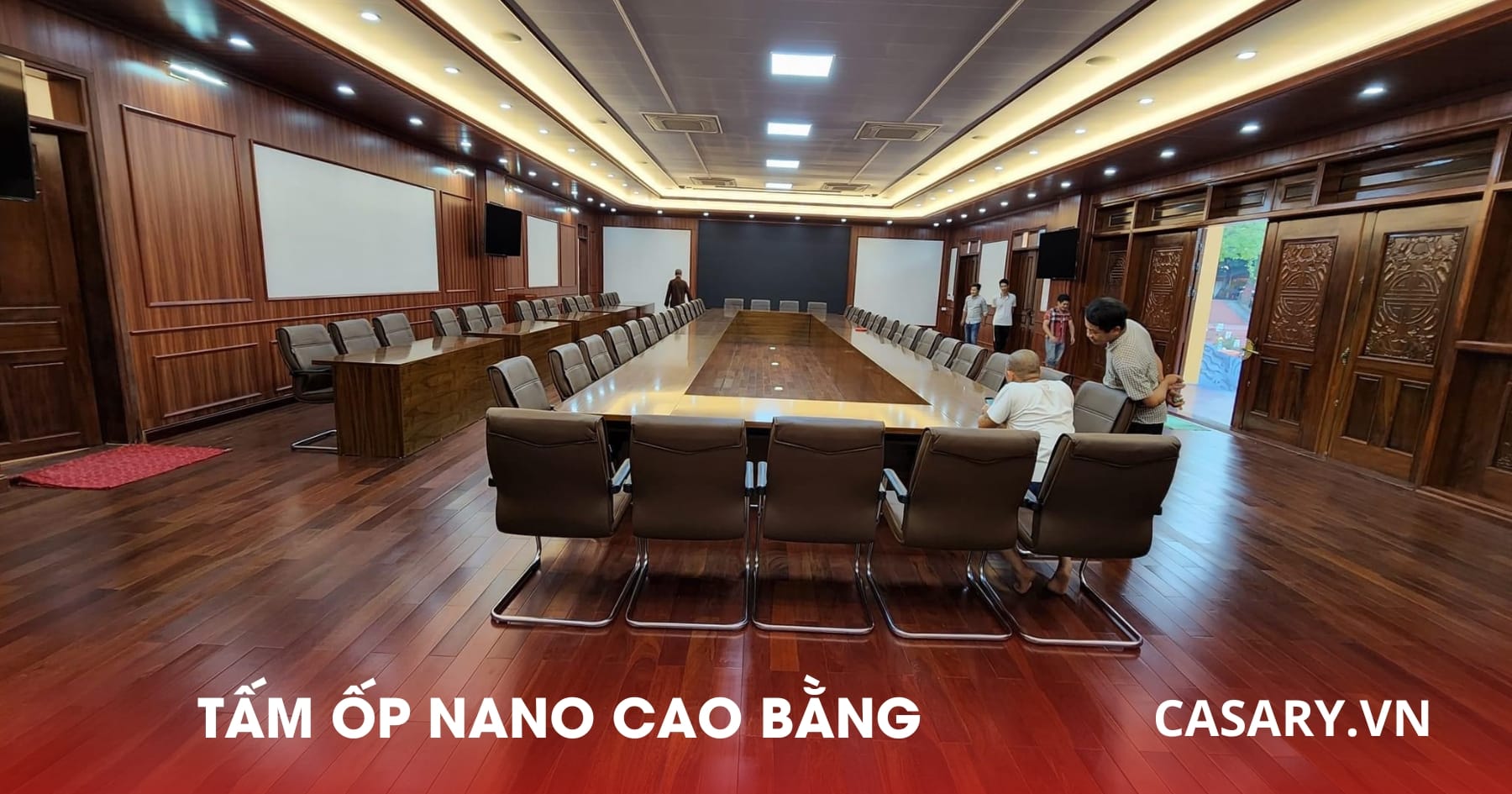 Tổng kho Tấm Ốp Nano Cao Bằng tự sản xuất - Báo giá đại lý 17 Thi công nội thất phòng làm việc Tấm ốp Nano Cao Bằng