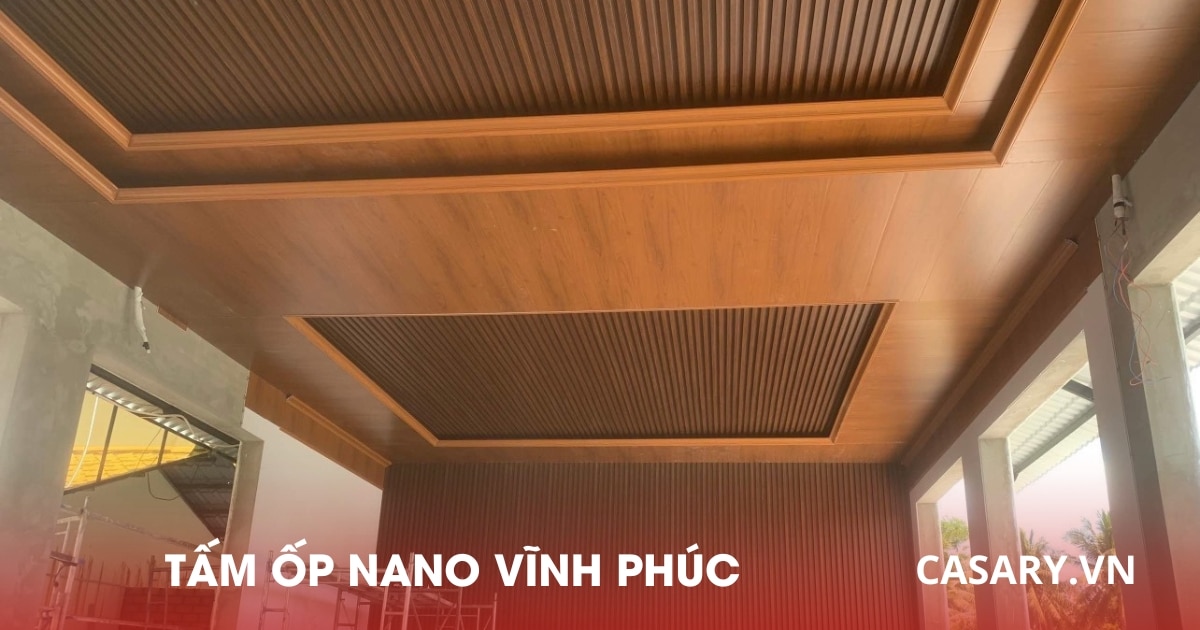 Tấm ốp Nano Vĩnh Phúc ốp tường, trần siêu bền, đẹp, ưu đãi lớn 5 Công trình nội thất tấm ốp Nano Vĩnh Phúc