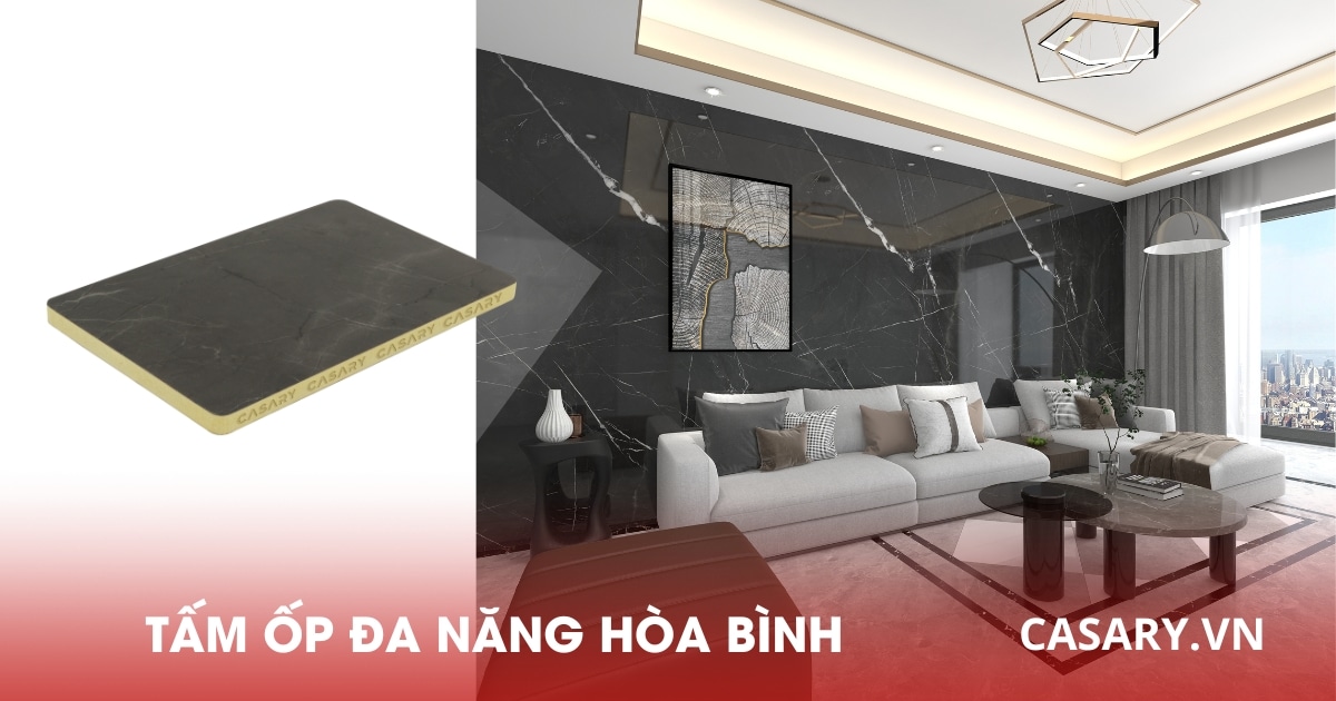 Báo giá tấm ốp đa năng Hoà Bình - Thiết kế nội thất bền đẹp, giá rẻ 6 Tấm ốp đa năng phủ film PET Hòa Bình