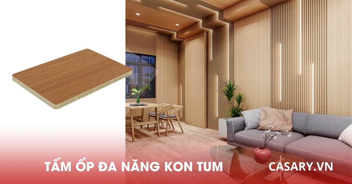 Tấm ốp Đa Năng Kon Tum HÀNG TỰ SẢN XUẤT 5 Tấm ốp đa năng phủ film PVC Kon Tum