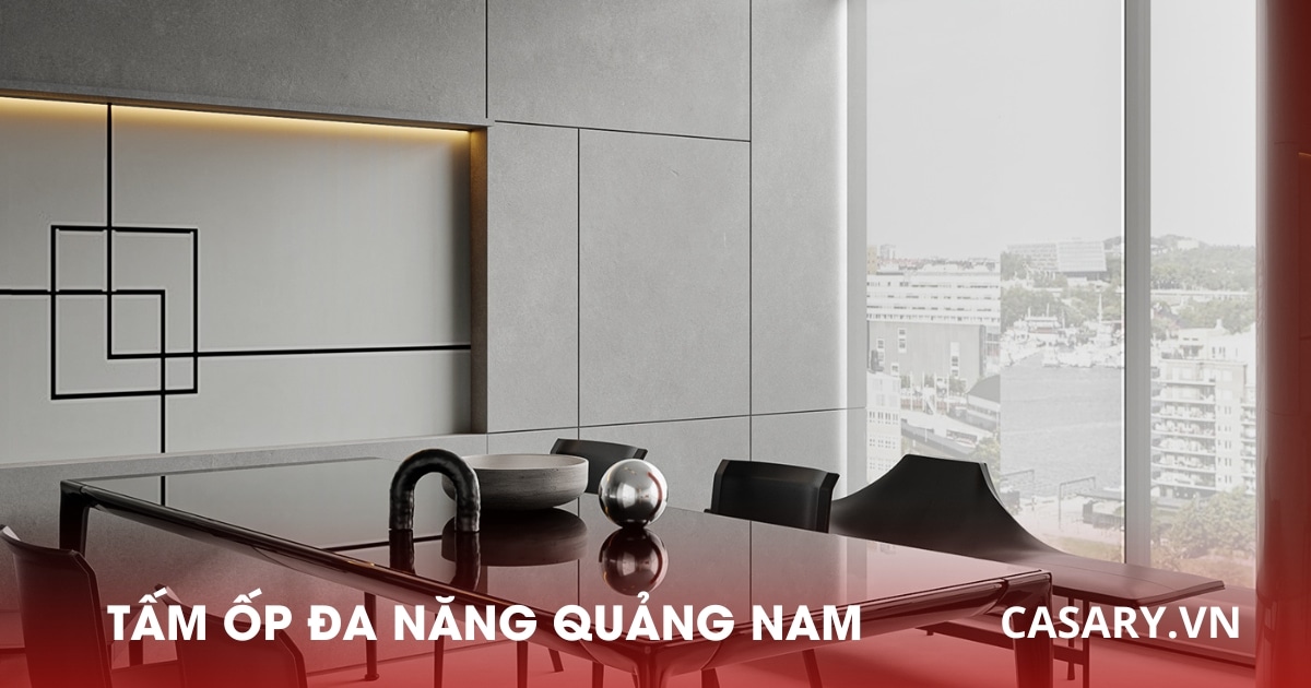 Thi công nội thất phòng làm việc tấm ốp đa năng Quảng Nam