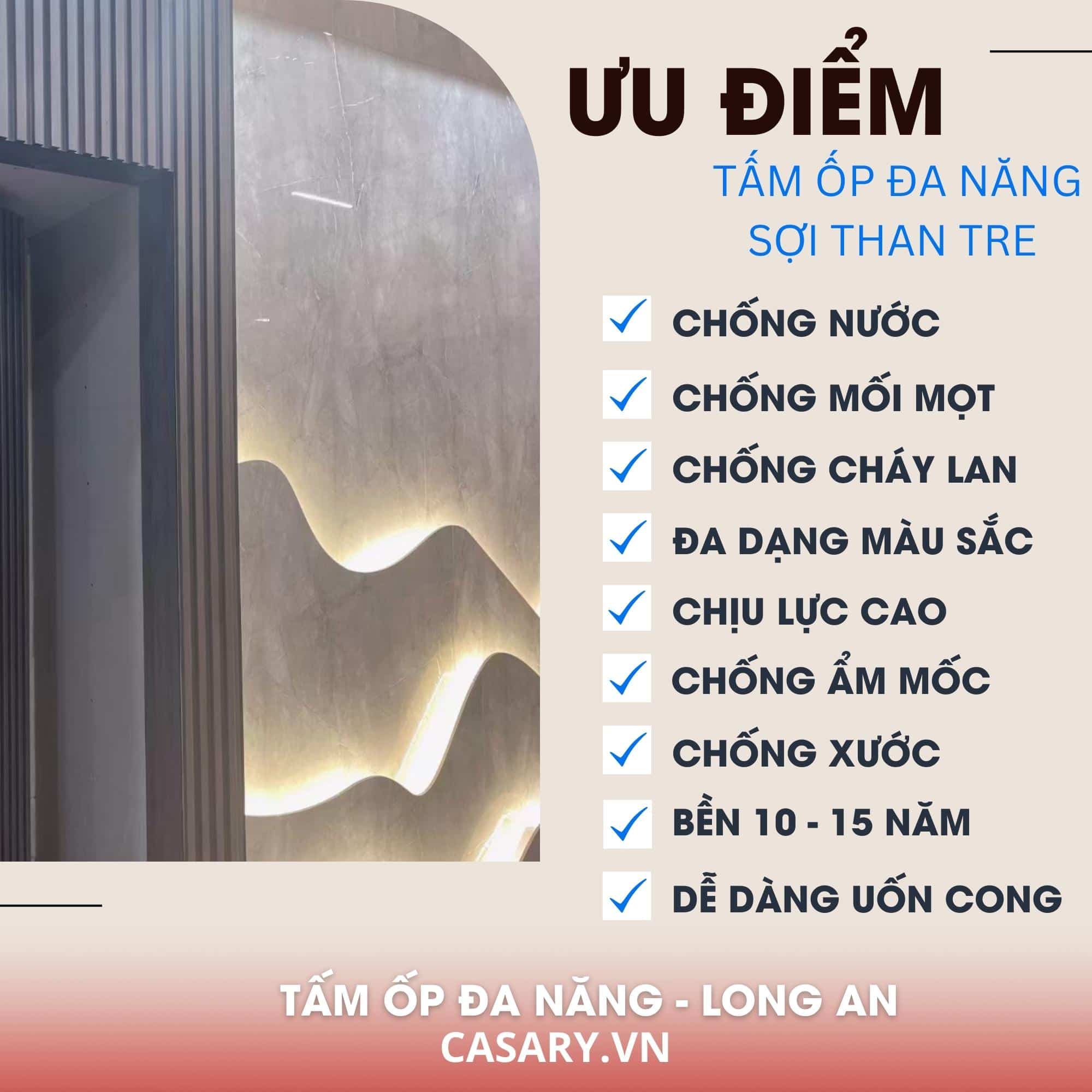 TOP 3+ Địa chỉ cung cấp tấm ốp Đa Năng Long An uy tín 14 Ưu điểm tấm ốp Đa Năng Long An