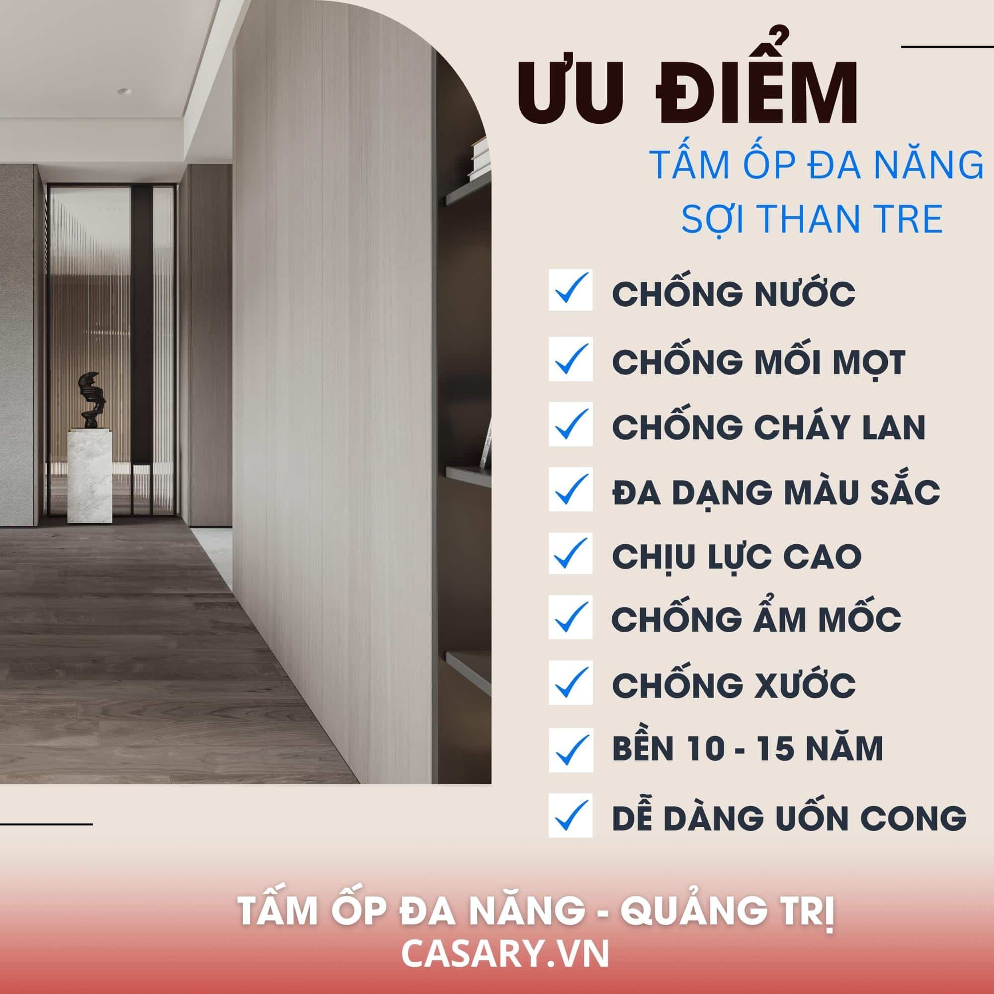 Tổng kho Tấm ốp Đa Năng Quảng Trị hàng tự sản xuất 14 Ưu điểm tấm ốp Đa Năng Quảng Trị