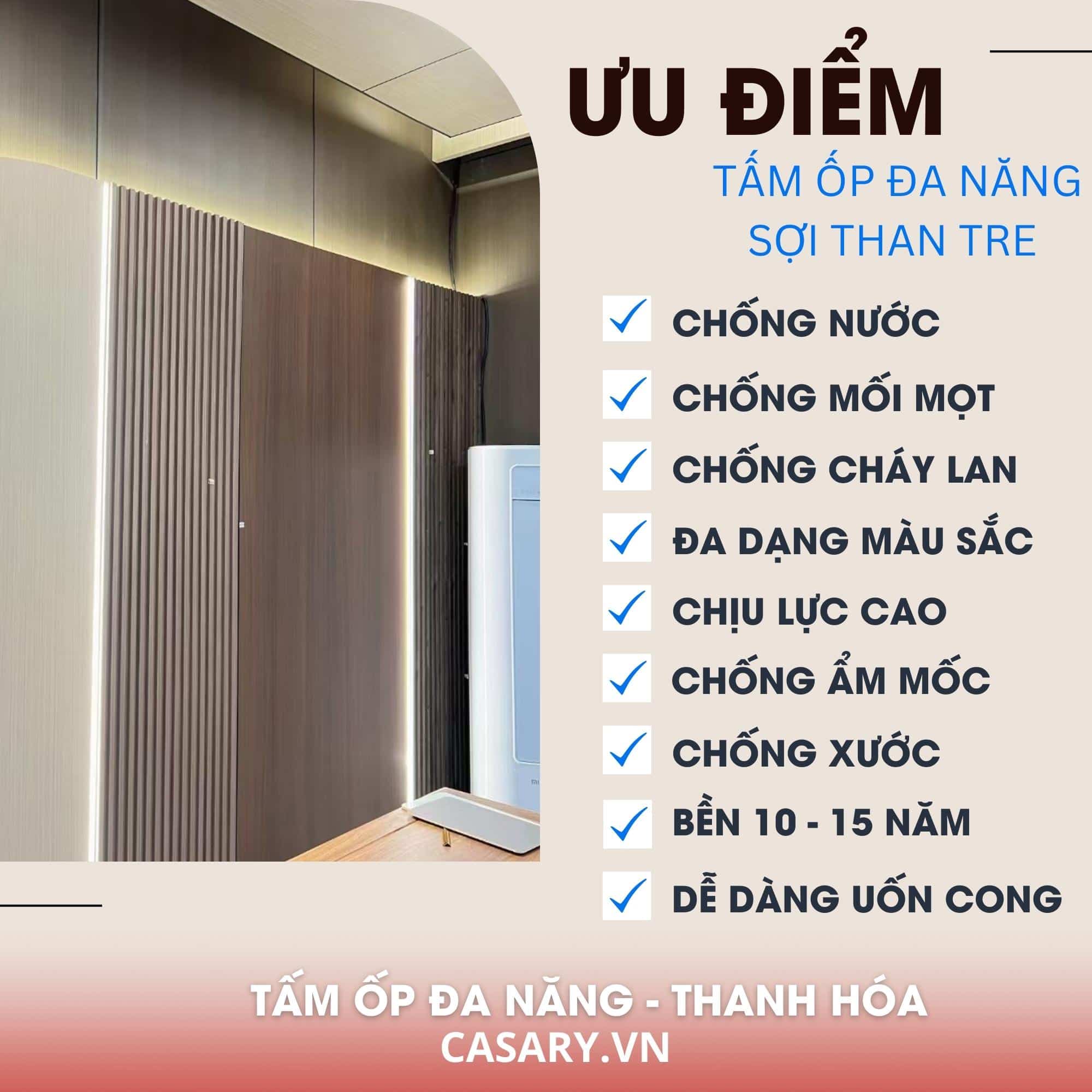 Kho Tấm ốp Đa Năng Thanh Hóa hàng tự sản xuất - Tìm Đại lý, NPP 14 Ưu điểm tấm ốp Đa Năng Thanh Hoá