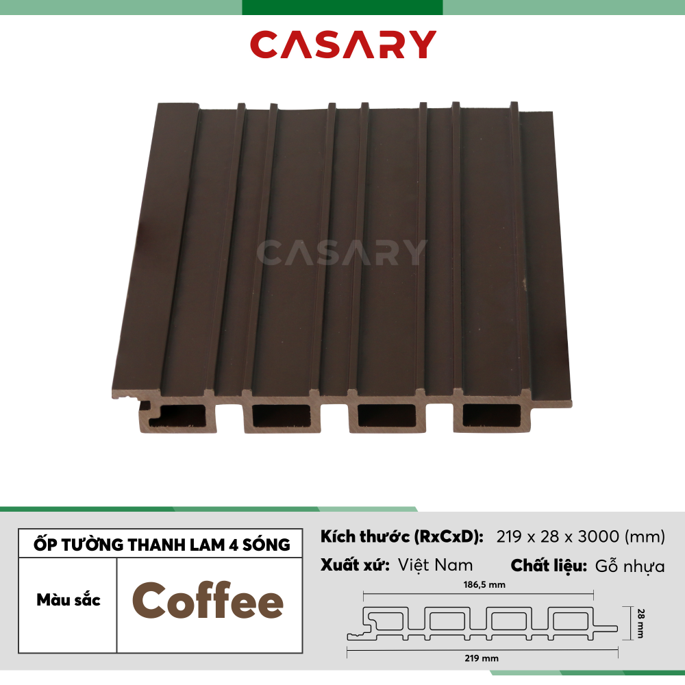 Mat duoi lam song mau coffee E219x28