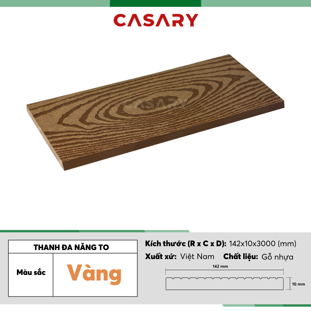 Thanh Đa Năng To Ngoài Trời Casary - E142x10B