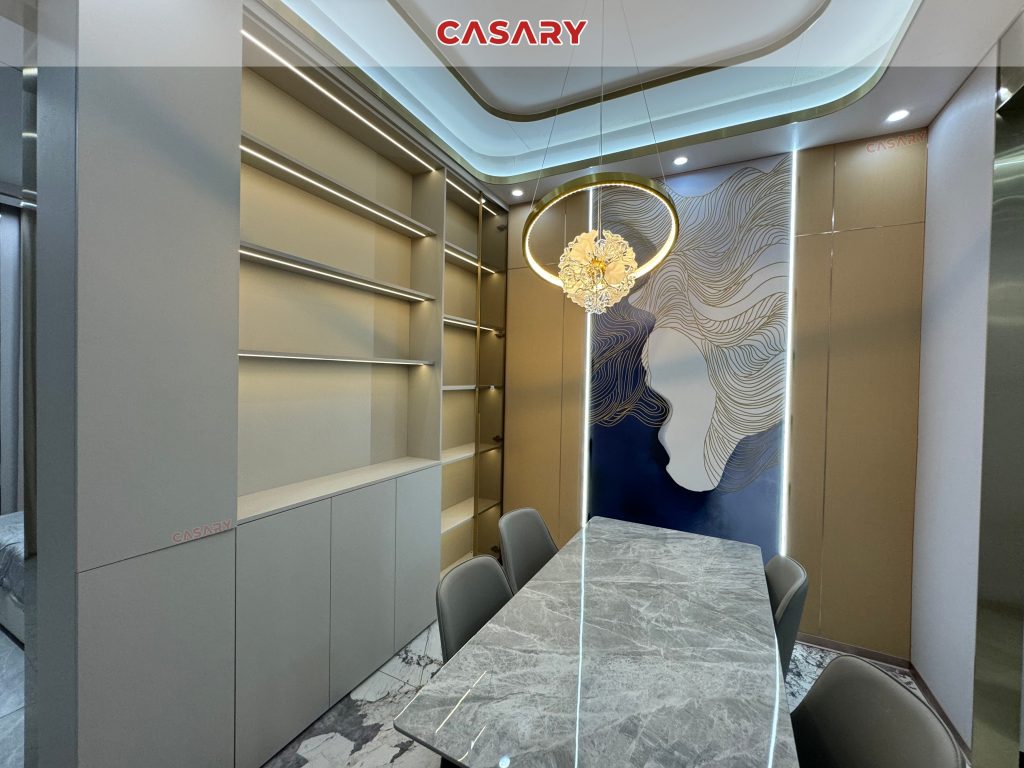 Công trình thực tế tấm ốp than tre Casary