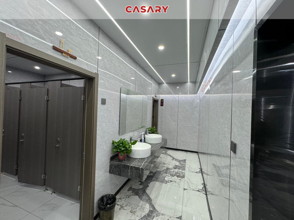 Công trình thực tế tấm ốp than tre Casary