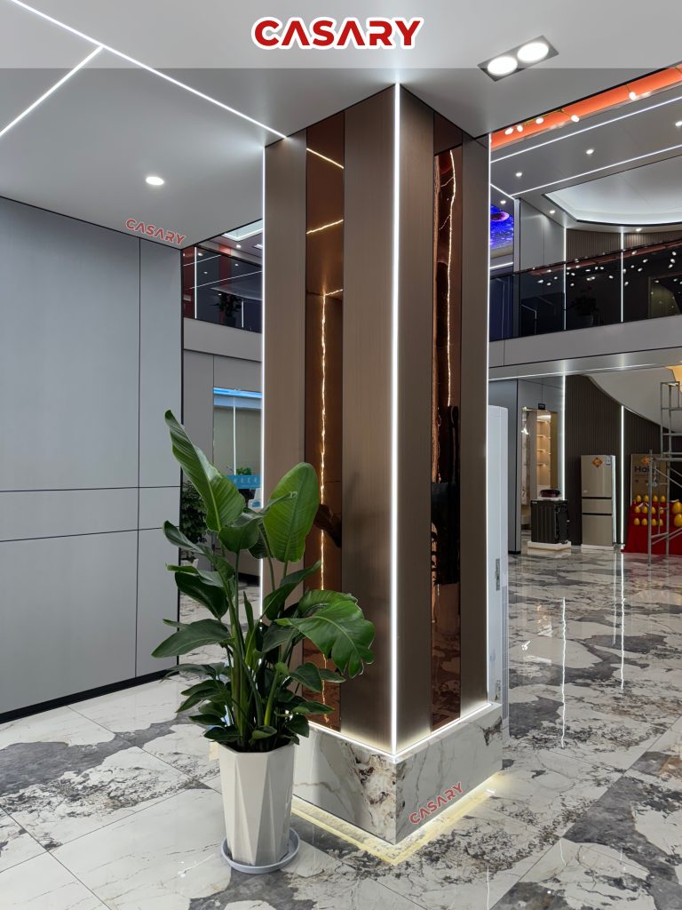 Tấm ốp than tre Casary màu PET-S606 18 Công trình thực tế tấm ốp than tre Casary