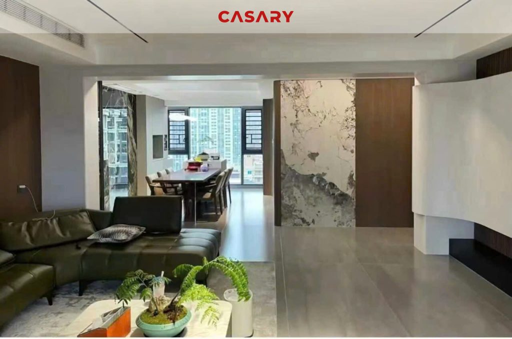 Tấm ốp than tre Casary màu B250 18 Công trình thực tế tấm ốp than tre Casary
