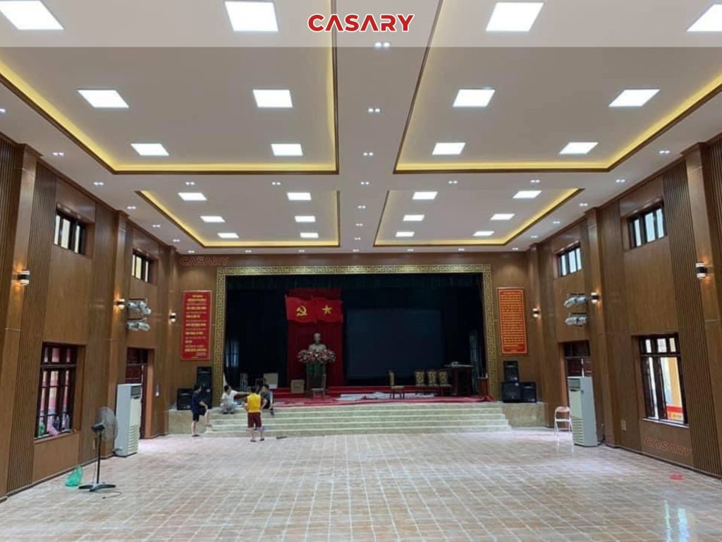 Công trình thực tế tấm ốp than tre Casary